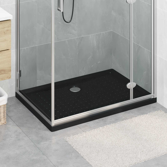 Zuhany Alap Tálca Dots-szal 100 x 70 x 4 cm ABS Fekete