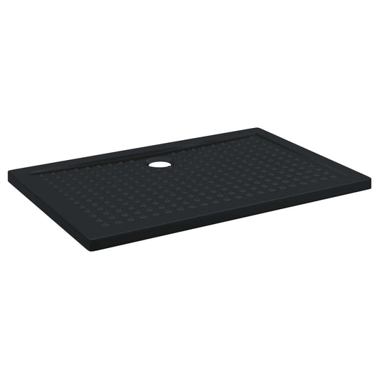 Zuhany Alap Tálca Dots-szal 120 x 80 x 4 cm ABS Fekete