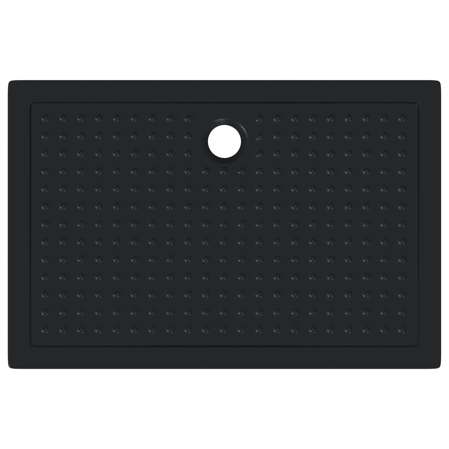 Zuhany Alap Tálca Dots-szal 120 x 80 x 4 cm ABS Fekete