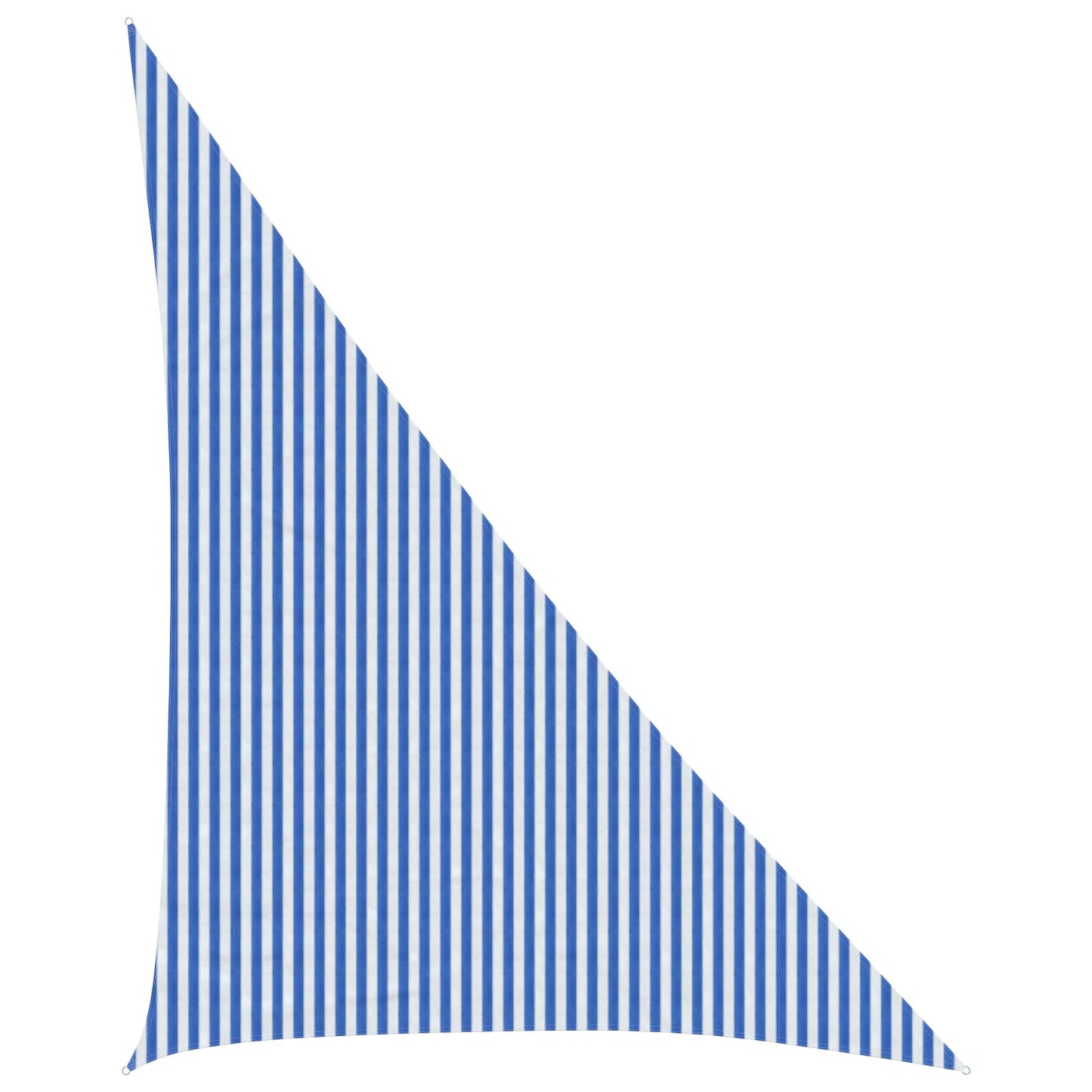 Napernyő Vászon 4 x 5 x 6,8 m HDPE Háromszögű Kék és Fehér