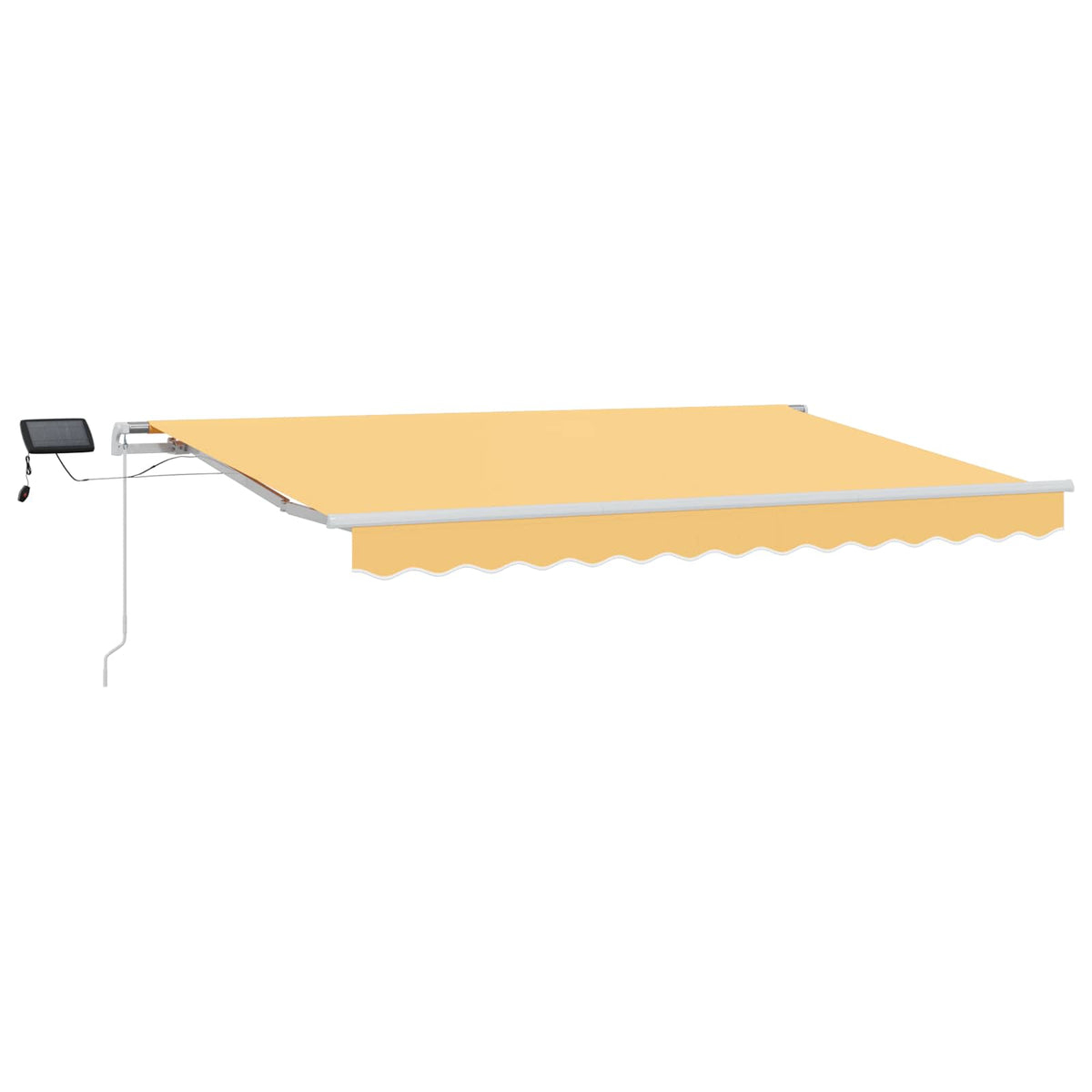Behúzható napellenző Homokszín 350 x 250 cm Szövet és Alumínium