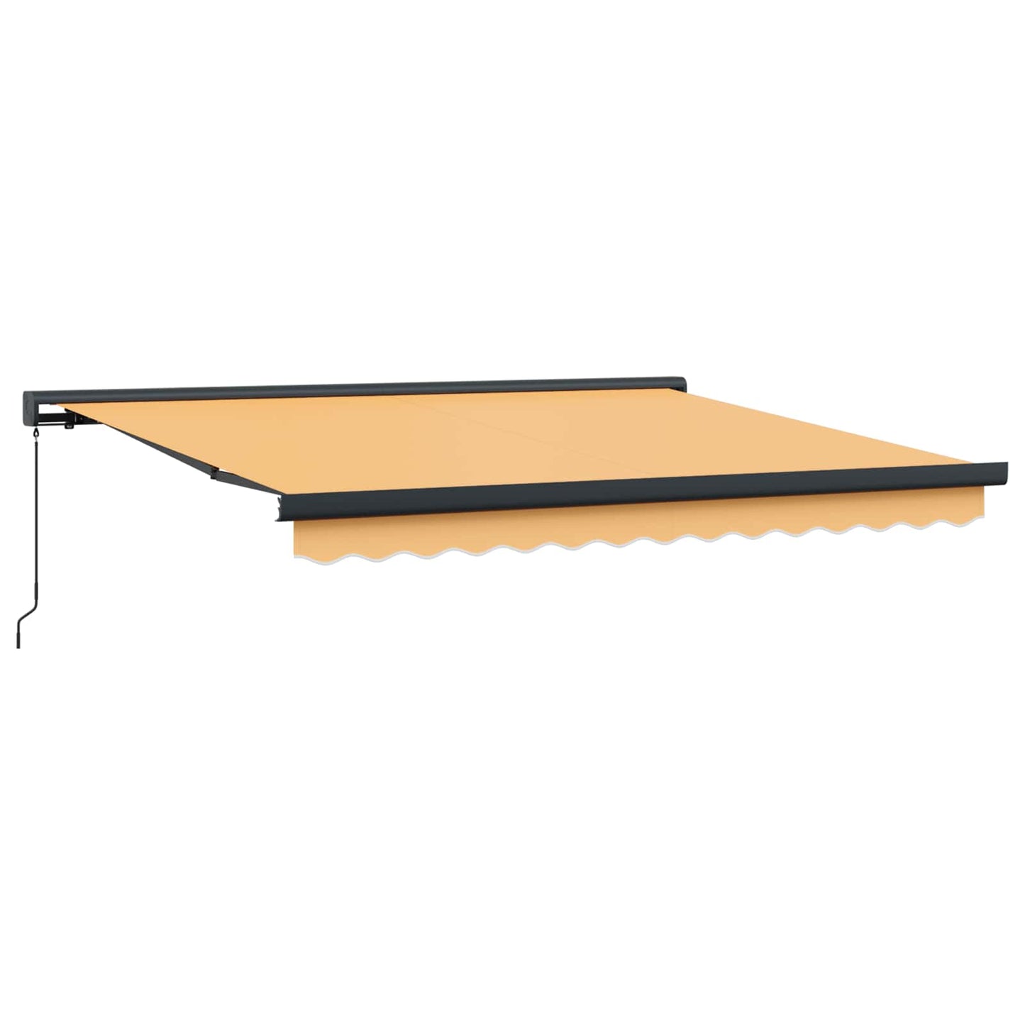 Behúzható napellenző Homokszín 450 × 300 cm Szövet és Fém