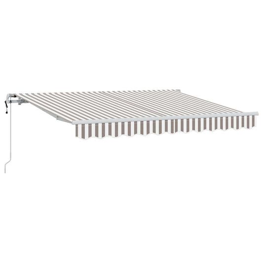 Behúzható napellenző Világosszürke és fehér 600 × 300 cm