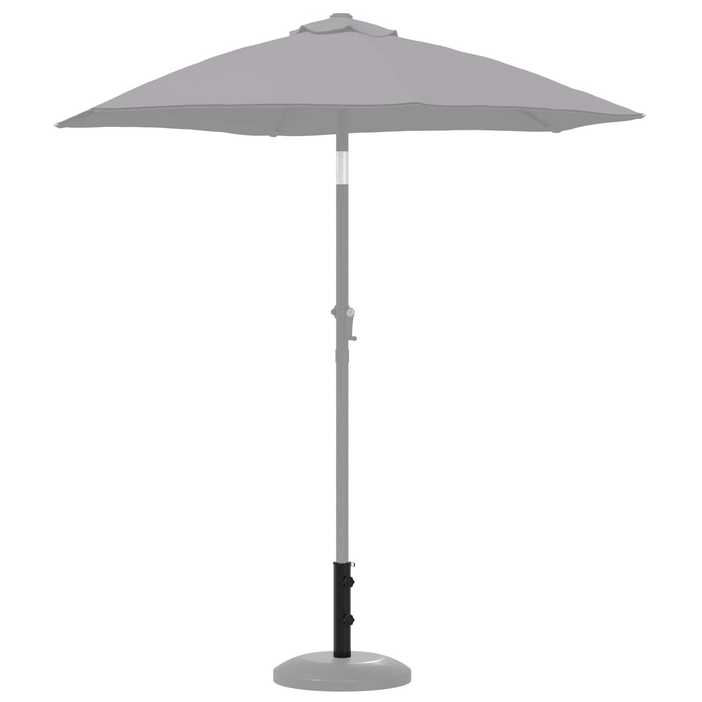 Napernyő Alap Cső 0.6 kg Fekete Vas for 40-50 mm Pole