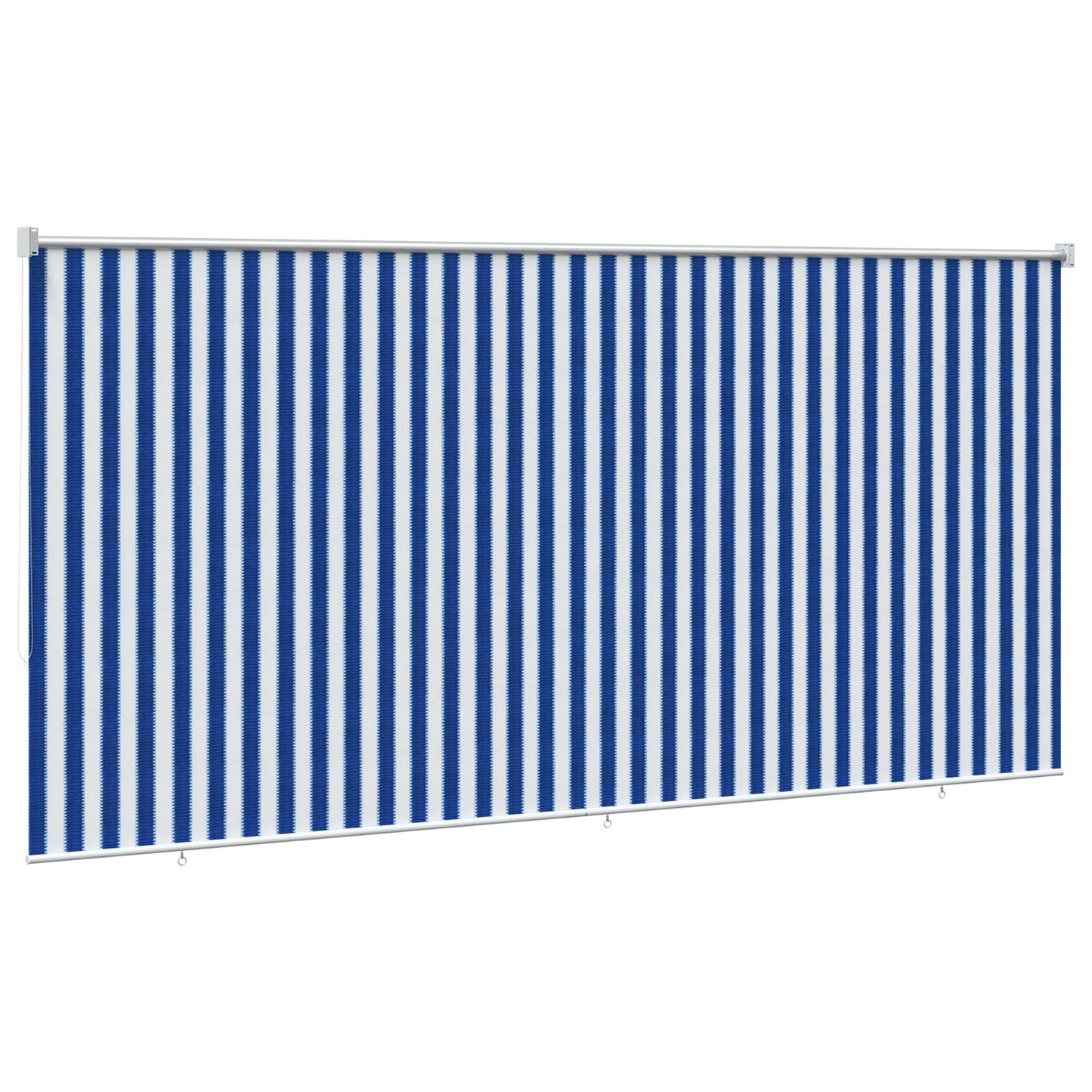 Kültéri Roló 90% UV Blokkolás Kék és Fehér Csíkos 400 x 230 cm