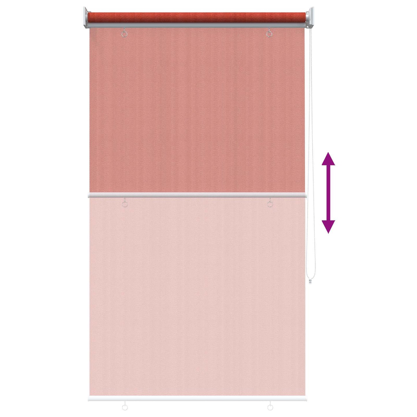 Kültéri Roló 90% UV Blokkolás Terrakotta 60 x 140 cm HDPE