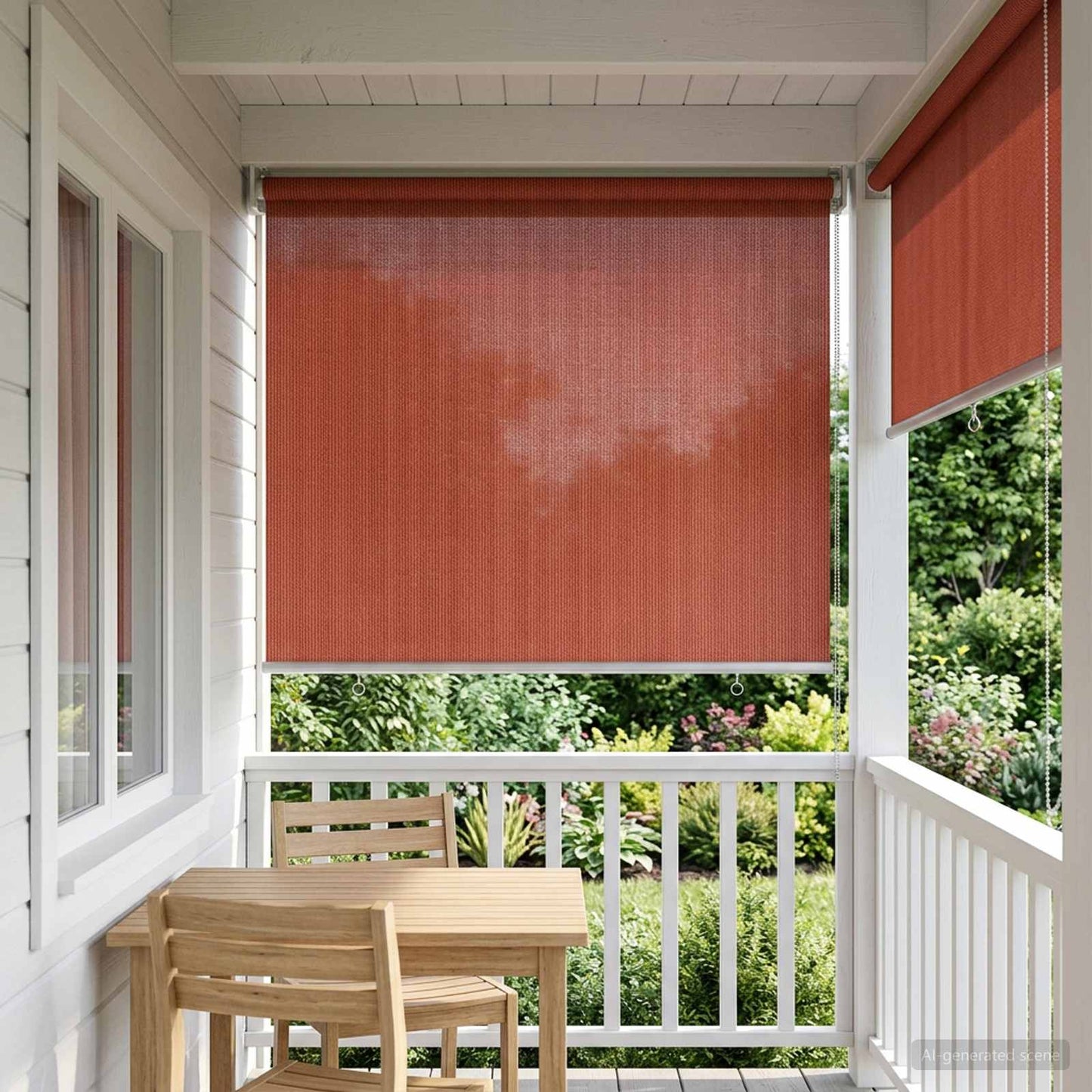 Kültéri Roló 90% UV Blokkolás Terrakotta 80 x 140 cm HDPE