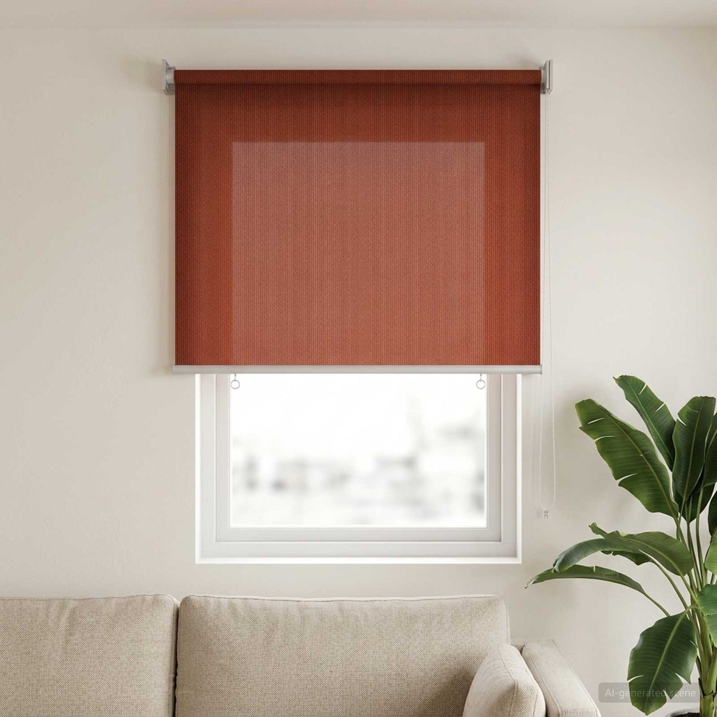 Kültéri Roló 90% UV Blokkolás Terrakotta 100 x 140 cm HDPE