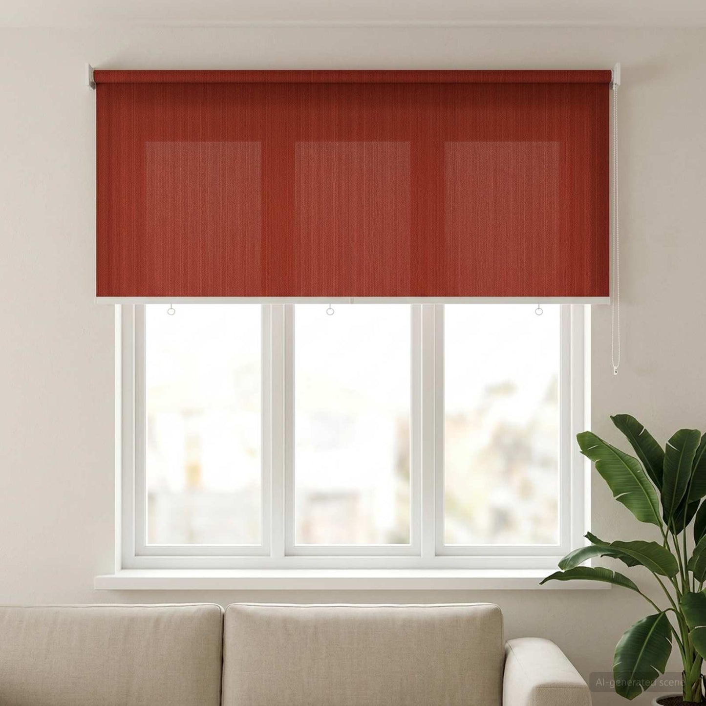 Kültéri Roló 90% UV Blokkolás Terrakotta 140 x 140 cm HDPE