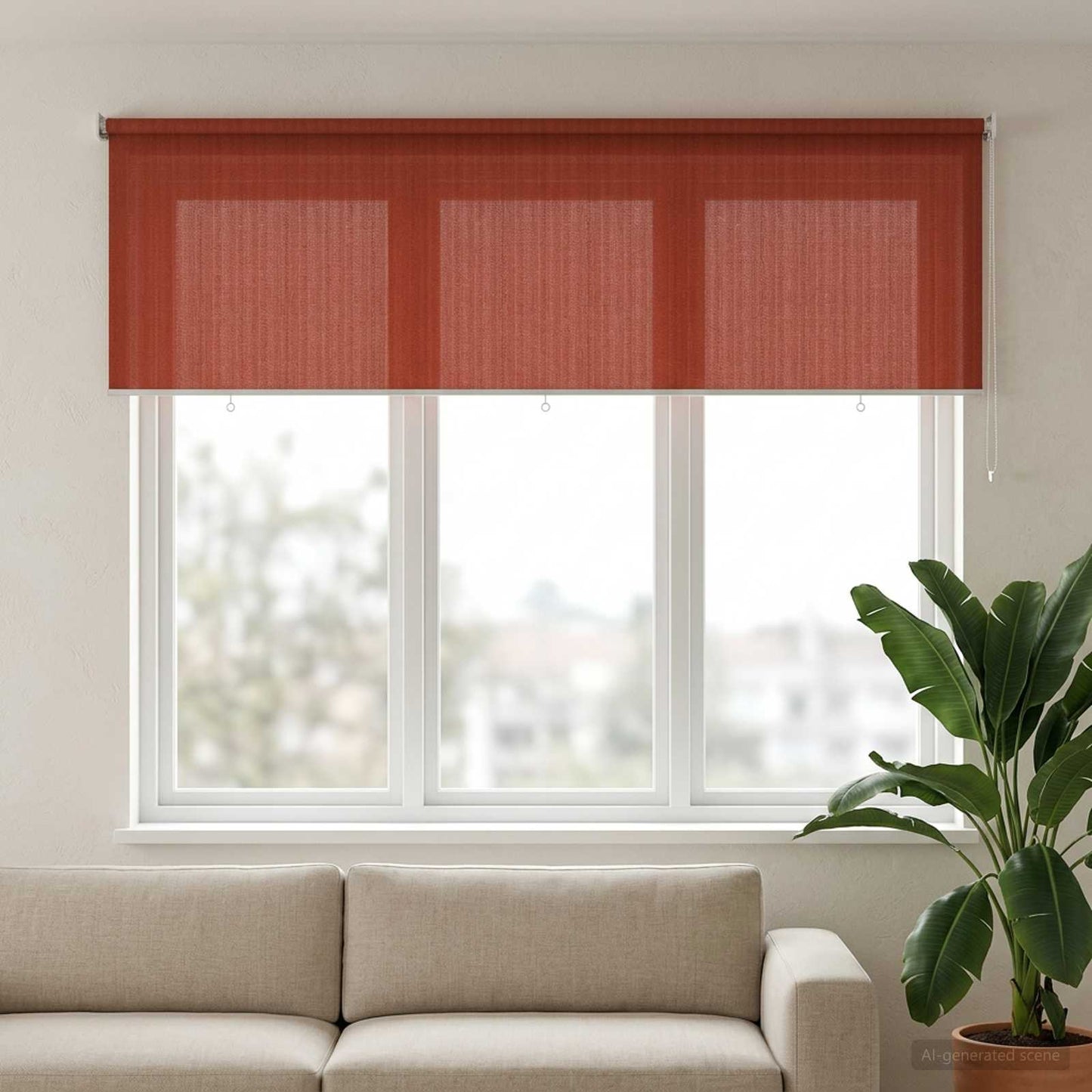 Kültéri Roló 90% UV Blokkolás Terrakotta 300 x 140 cm HDPE