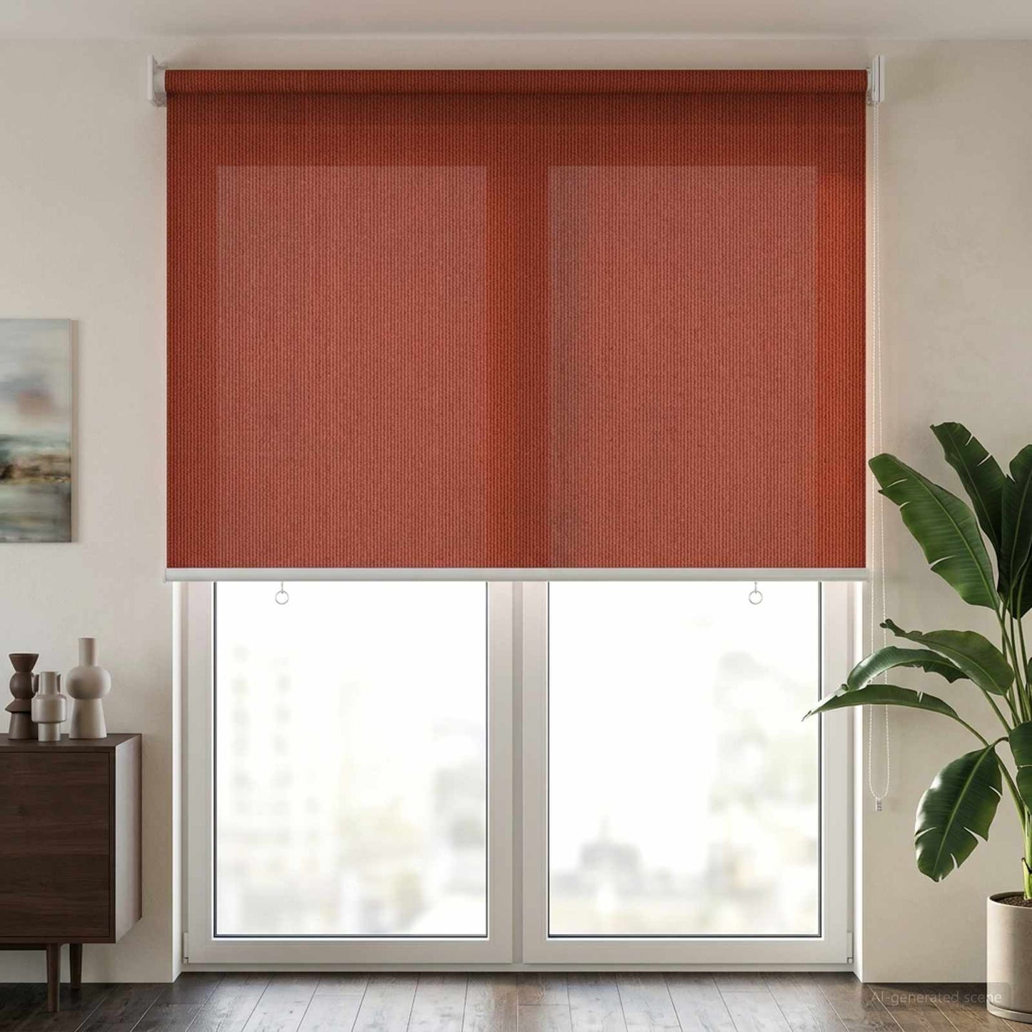 Kültéri Roló 90% UV Blokkolás Terrakotta 120 x 230 cm HDPE