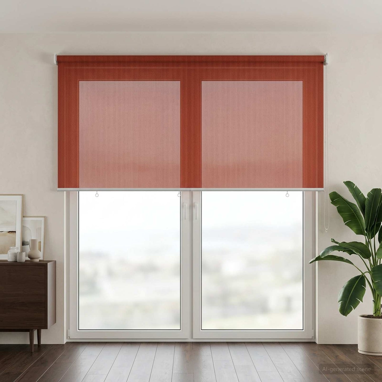 Kültéri Roló 90% UV Blokkolás Terrakotta 160 x 230 cm HDPE