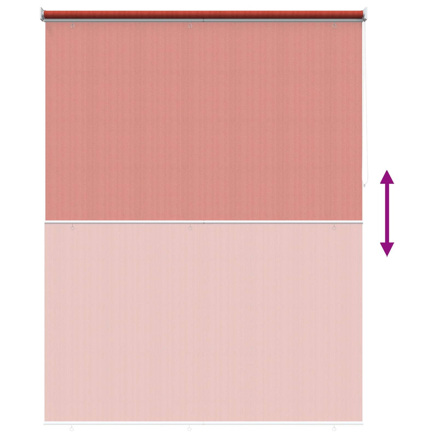 Kültéri Roló 90% UV Blokkolás Terrakotta 180 x 230 cm HDPE