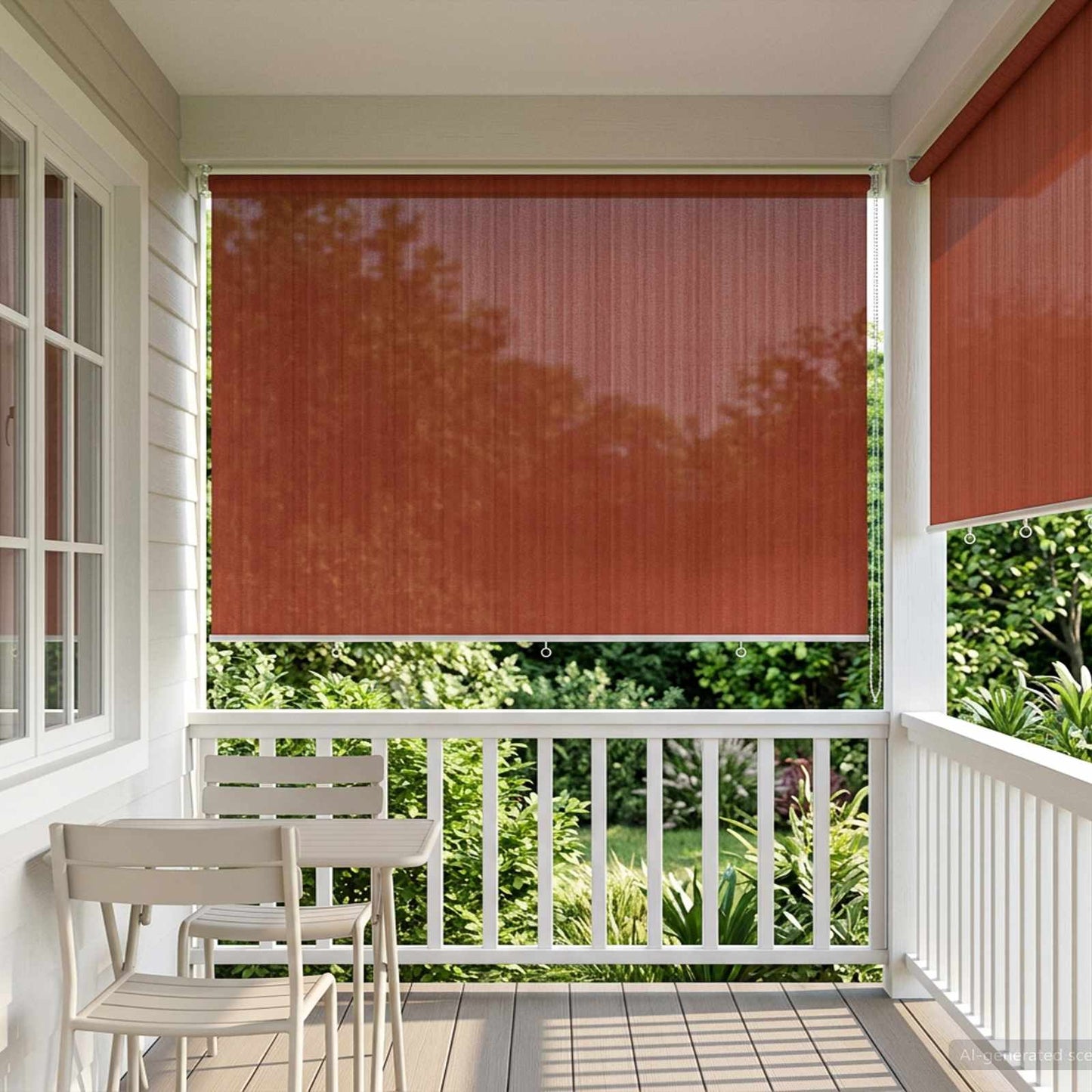 Kültéri Roló 90% UV Blokkolás Terrakotta 350 x 230 cm HDPE