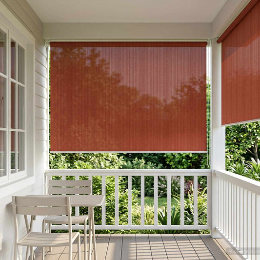 Kültéri Roló 90% UV Blokkolás Terrakotta 350 x 230 cm HDPE
