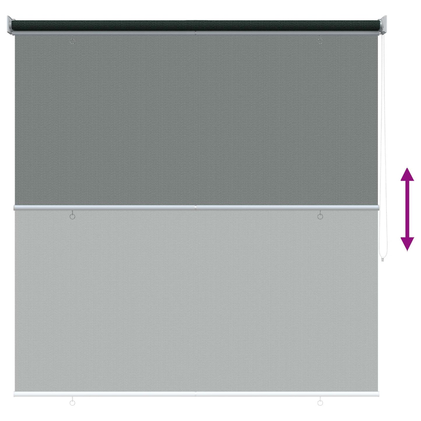 Kültéri Roló 90% UV Blokkolás Sötétzöld 160 x 230 cm HDPE