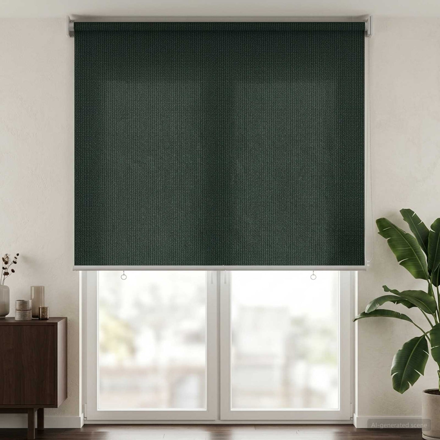 Kültéri Roló 90% UV Blokkolás Sötétzöld 300 x 230 cm HDPE