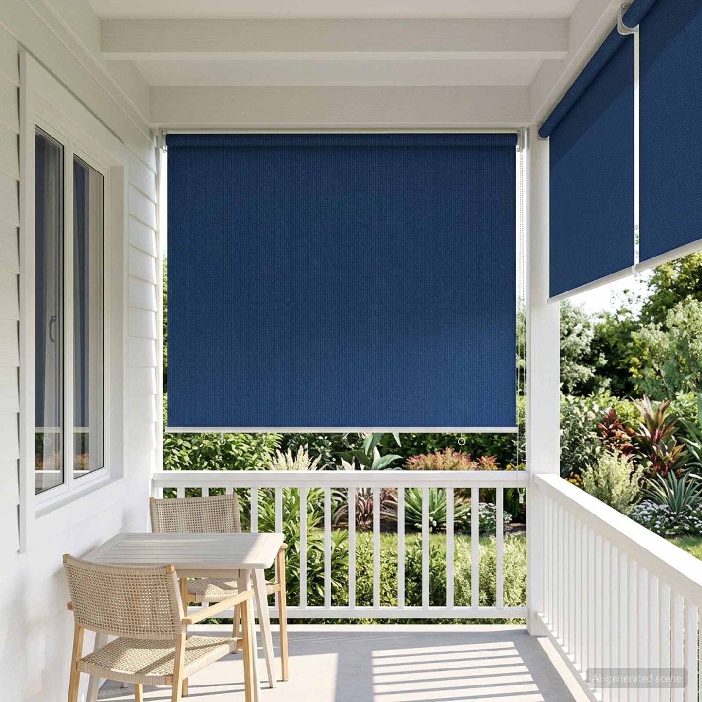 Kültéri Roló 90% UV Blokkolás Kék 80 x 140 cm HDPE