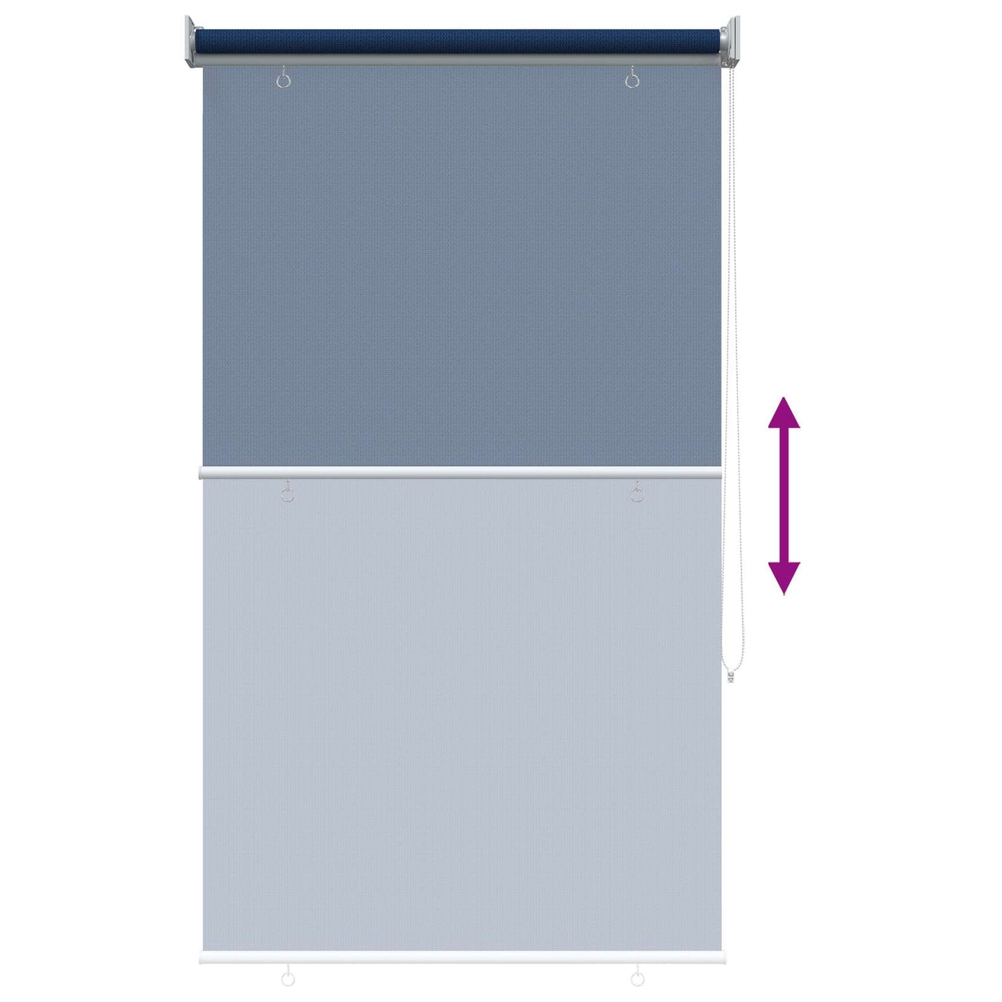 Kültéri Roló 90% UV Blokkolás Kék 80 x 140 cm HDPE