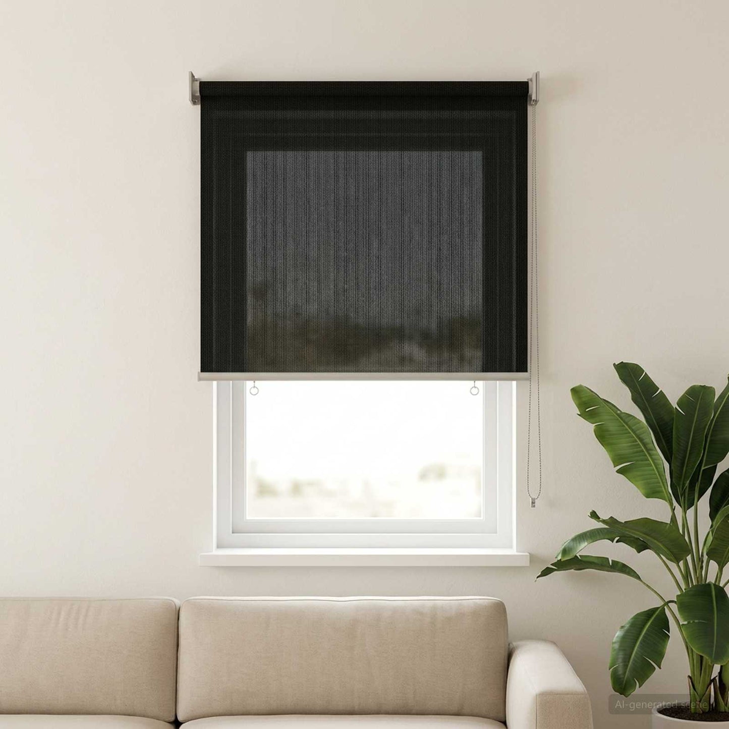 Kültéri Roló 90% UV Blokkolás Fekete 80 x 140 cm HDPE