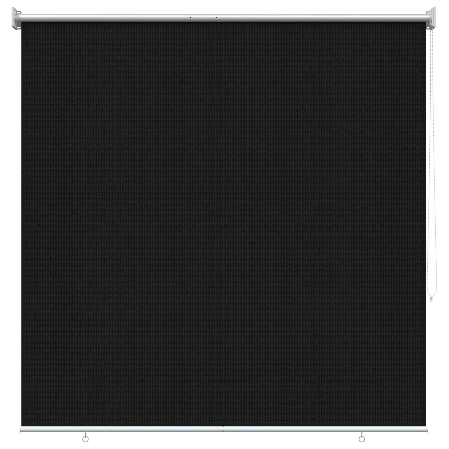 Kültéri Roló 90% UV Blokkolás Fekete 140 x 140 cm HDPE