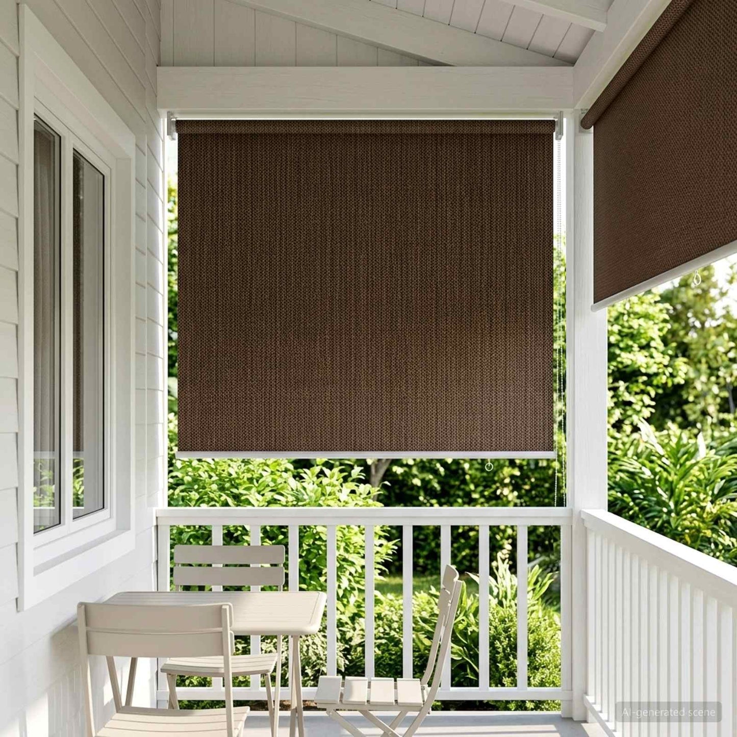 Kültéri Roló 90% UV Blokkolás Barna 60 x 140 cm HDPE