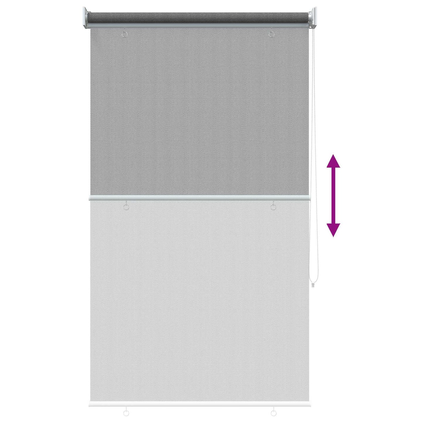 Kültéri Roló 90% UV Blokkolás Világosszürke 100 x 140 cm HDPE