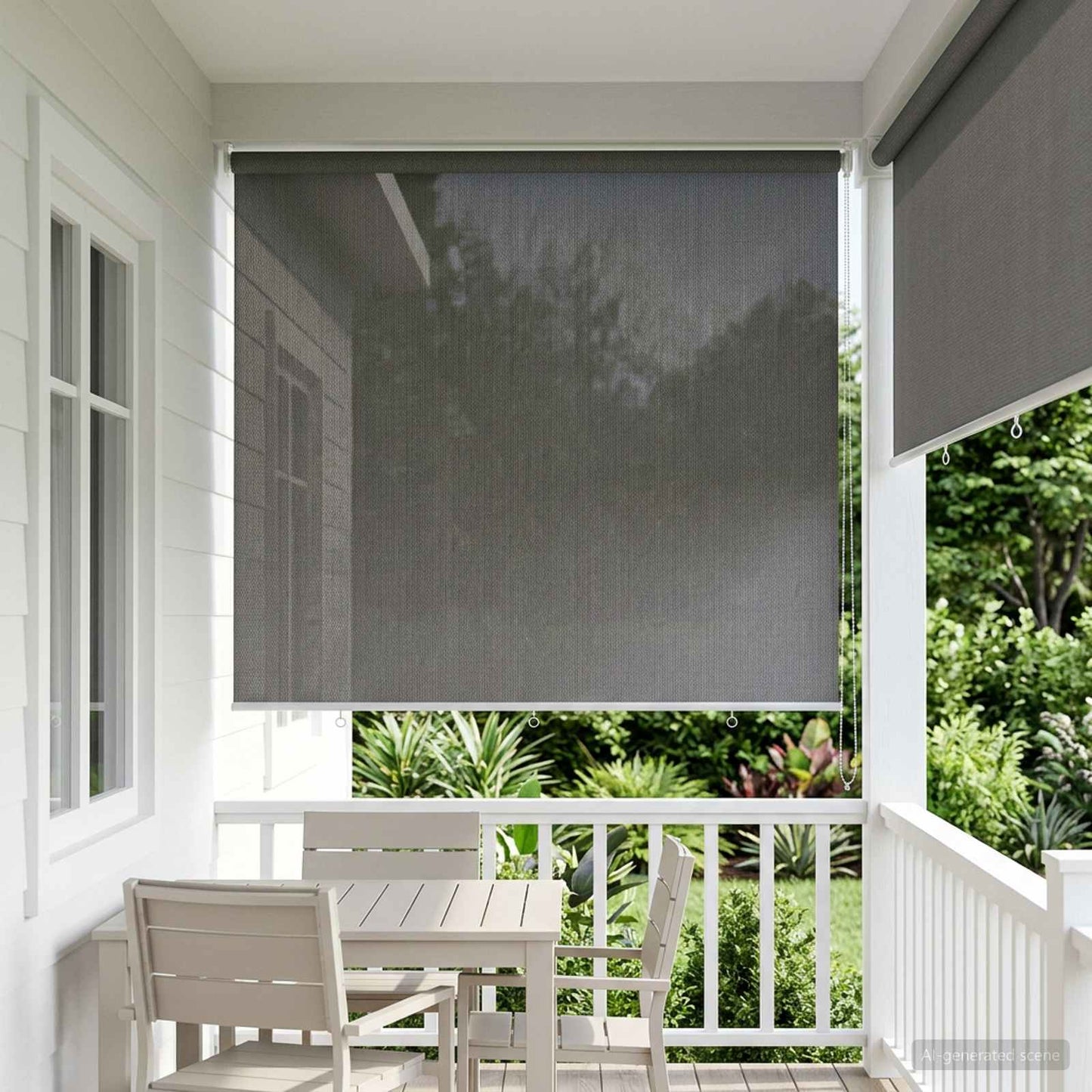Kültéri Roló 90% UV Blokkolás Világosszürke 220 x 140 cm HDPE