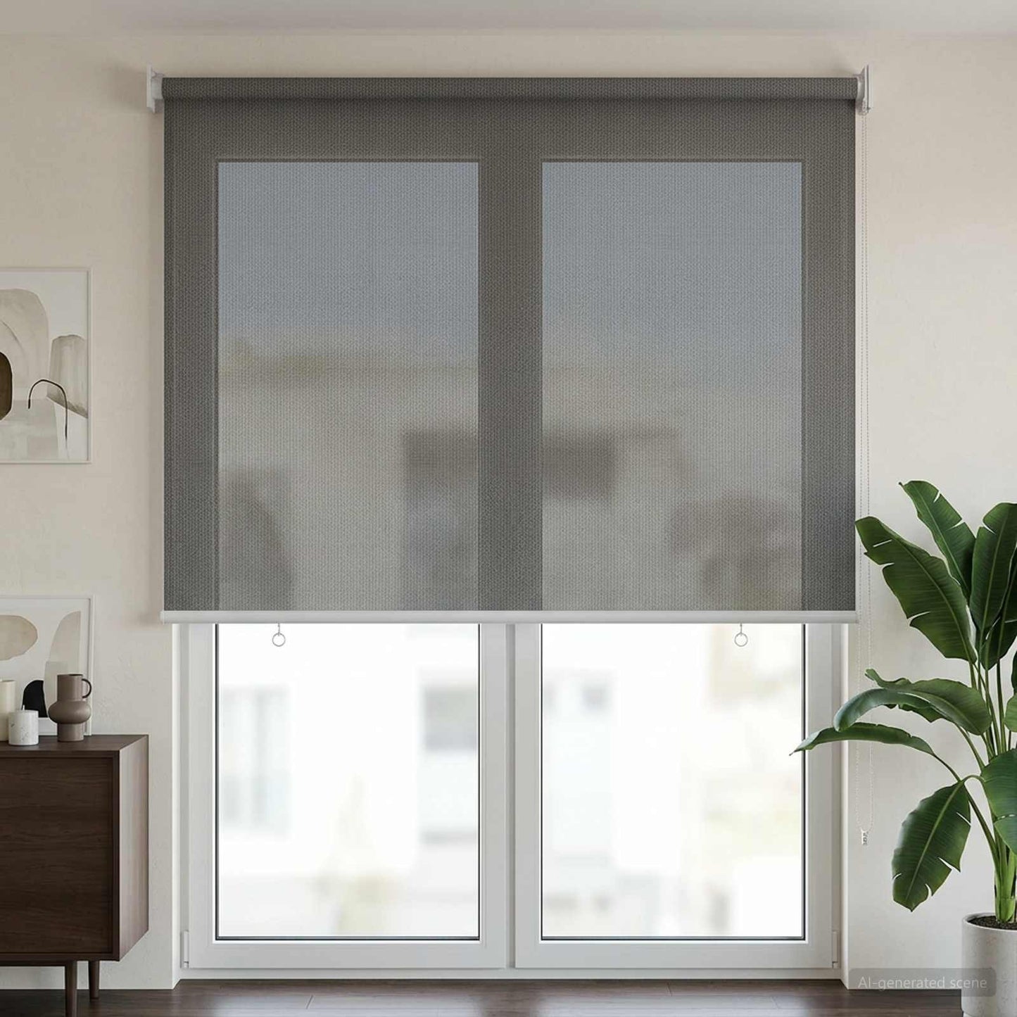 Kültéri Roló 90% UV Blokkolás Világosszürke 100 x 230 cm HDPE