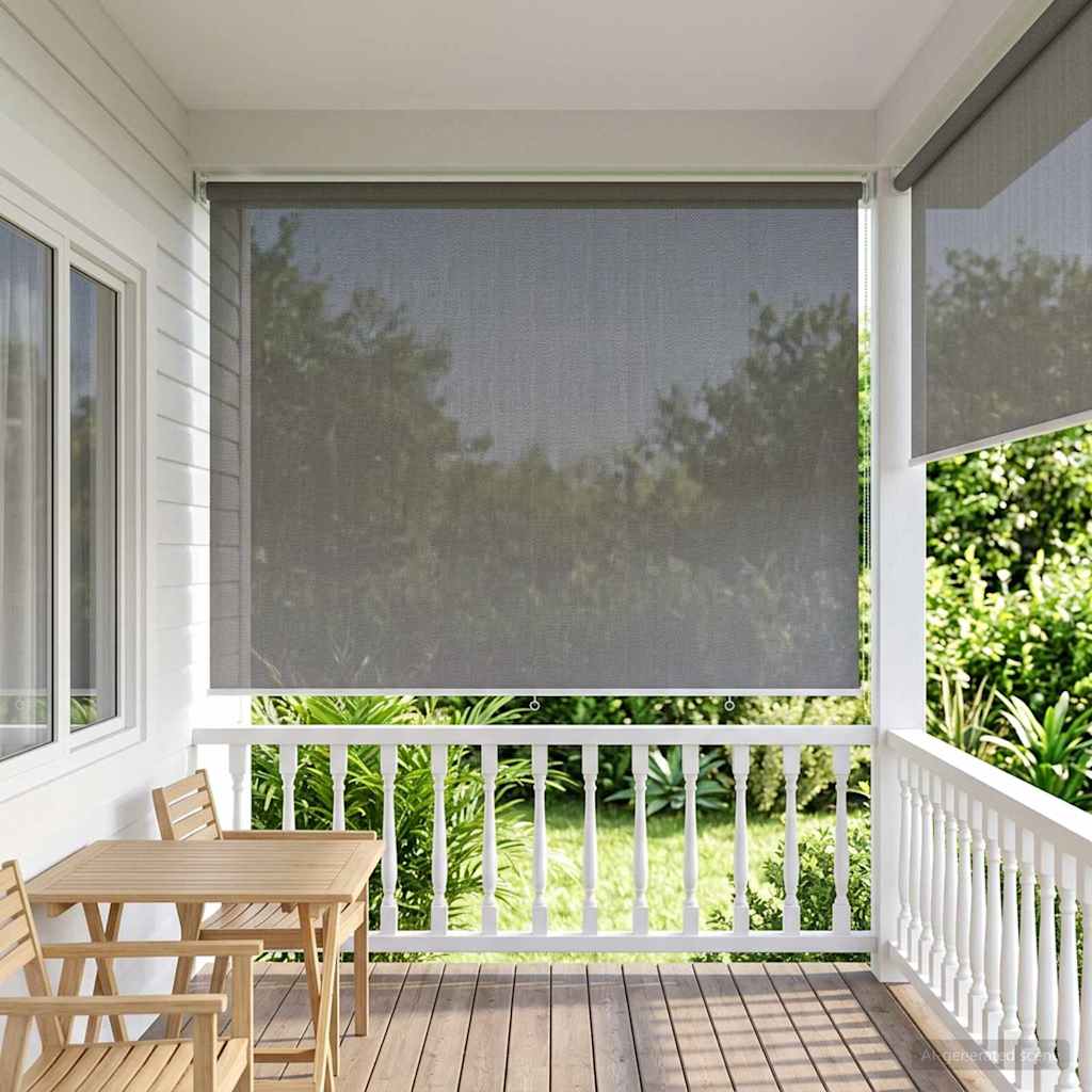 Kültéri Roló 90% UV Blokkolás Világosszürke 300 x 230 cm HDPE