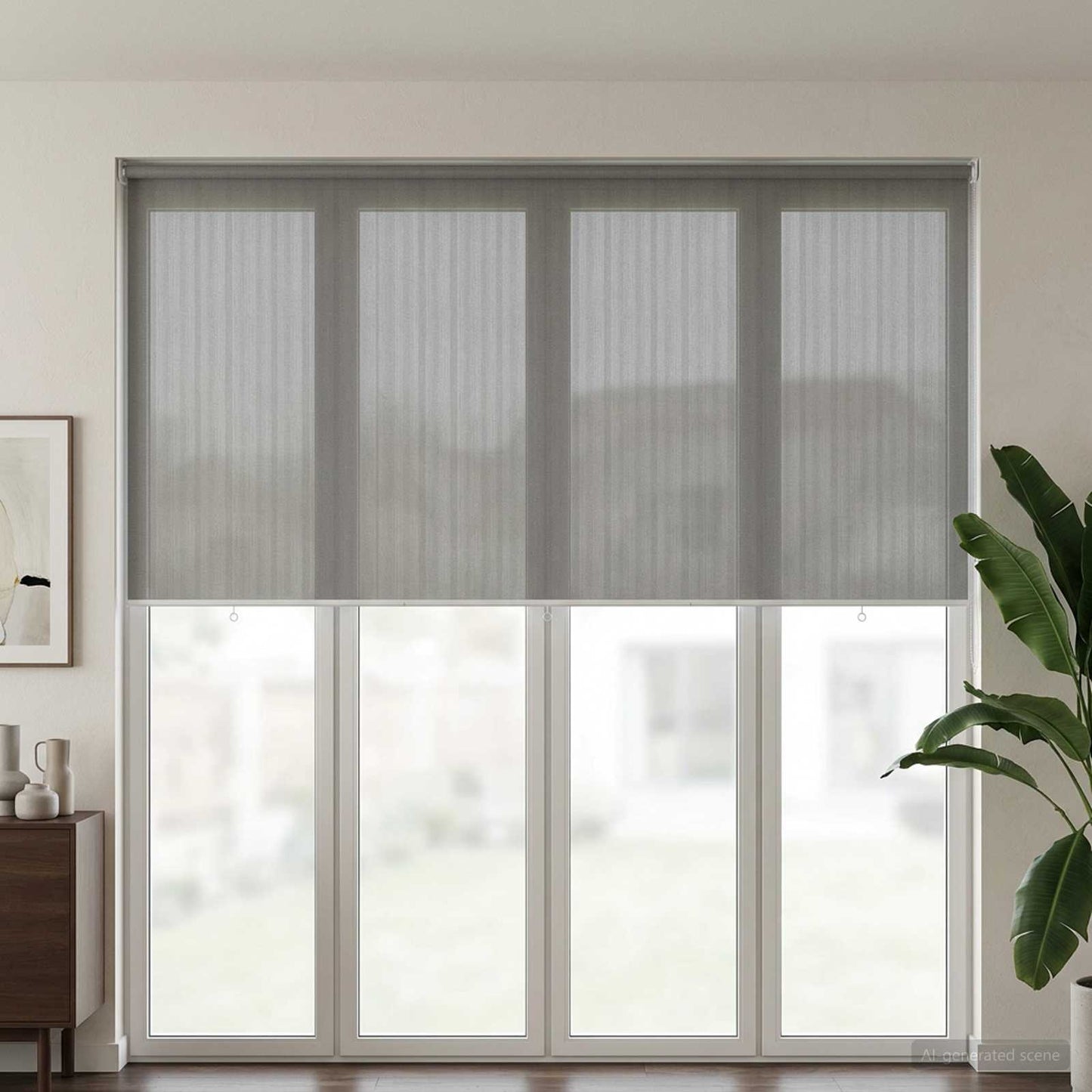 Kültéri Roló 90% UV Blokkolás Világosszürke 300 x 230 cm HDPE