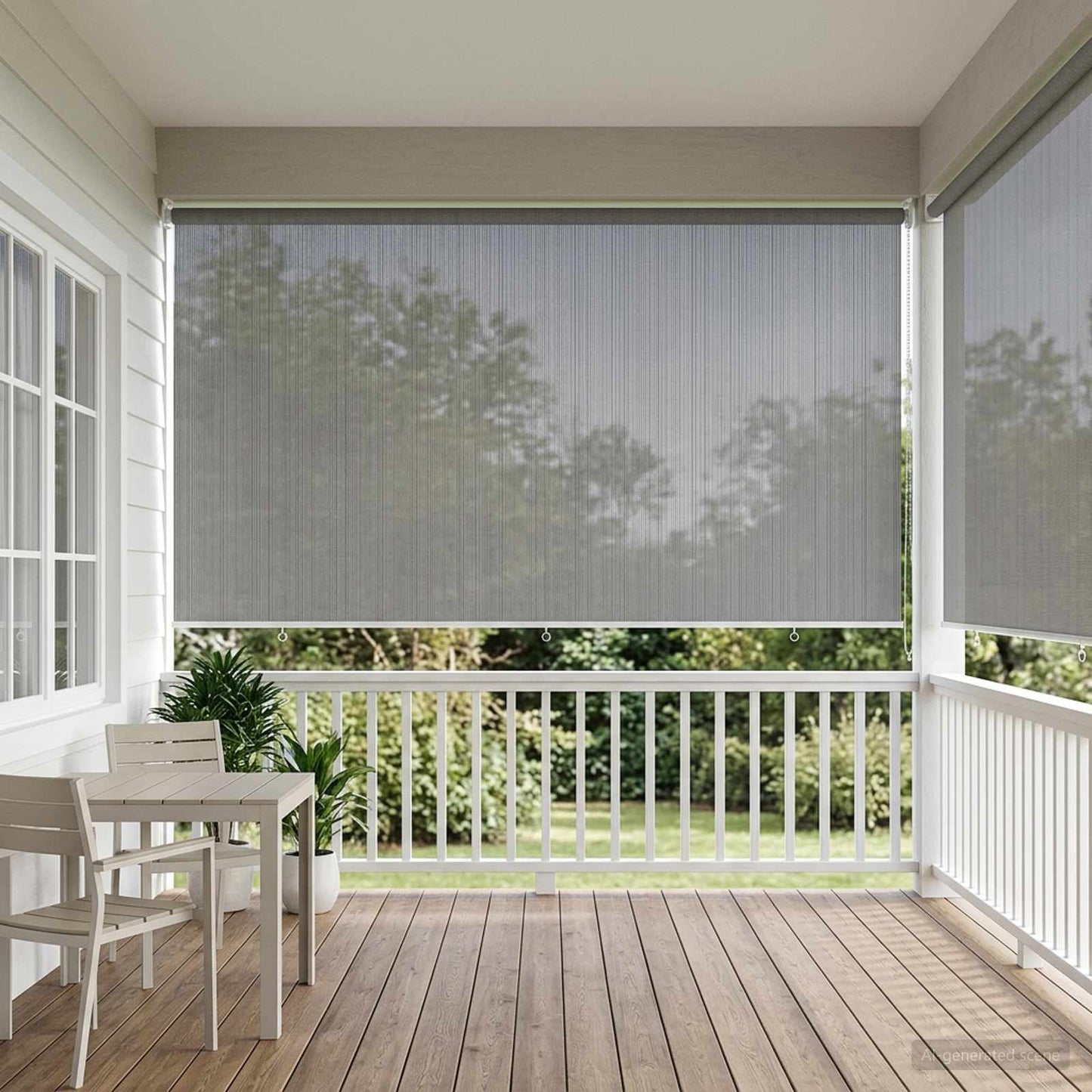 Kültéri Roló 90% UV Blokkolás Világosszürke 400 x 230 cm HDPE