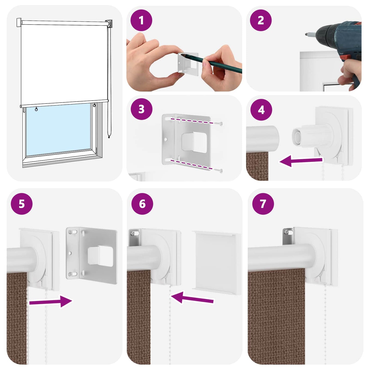 Kültéri Roló 90% UV Blokkolás Tópszínű 160 x 140 cm HDPE