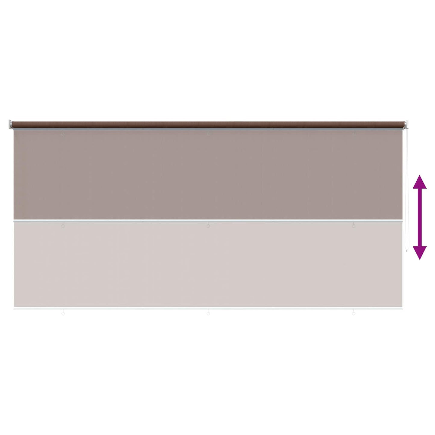 Kültéri Roló 90% UV Blokkolás Tópszínű 300 x 140 cm HDPE