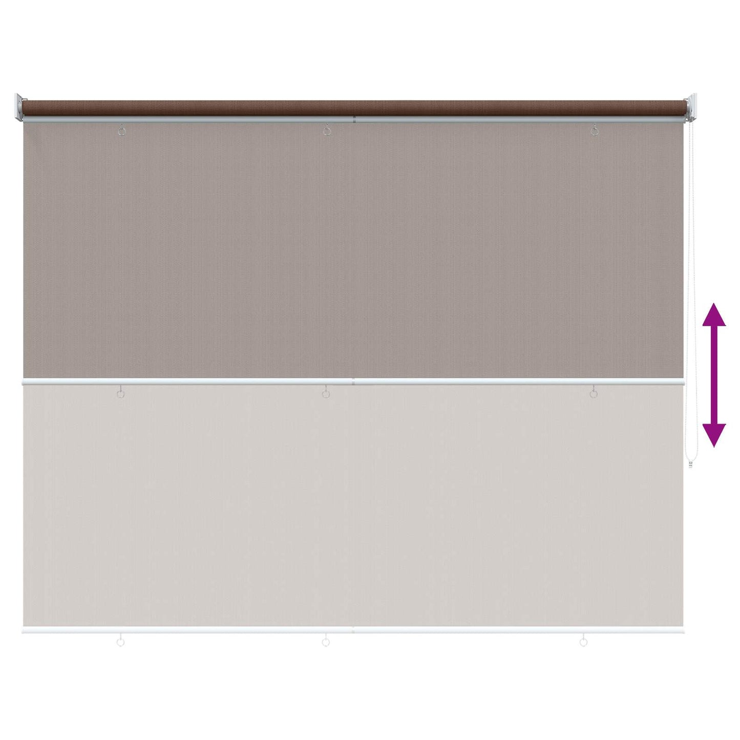 Kültéri Roló 90% UV Blokkolás Tópszínű 140 x 230 cm HDPE
