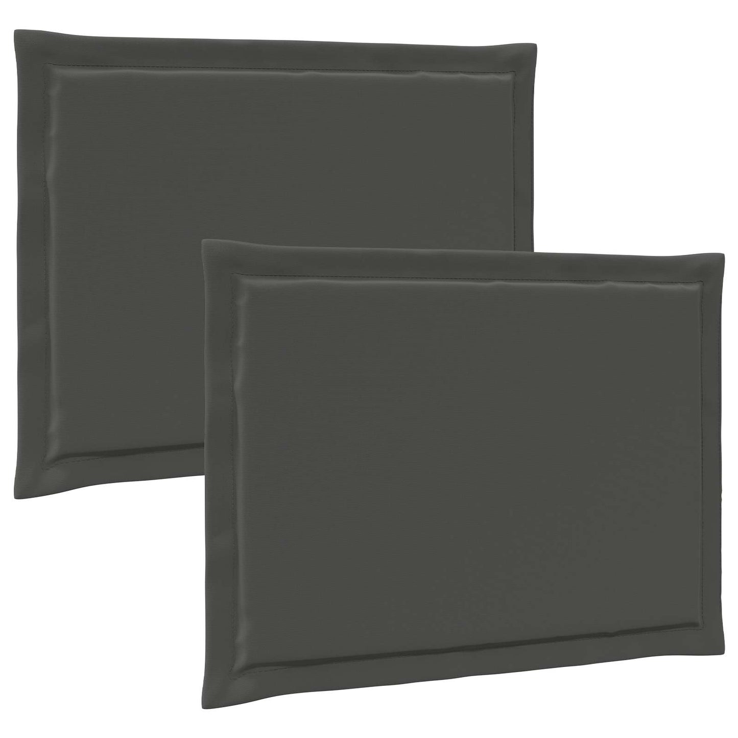 Ülőpárnák 2 pcs Antracitszürke 47 x 36 x 2 cm Poliészter