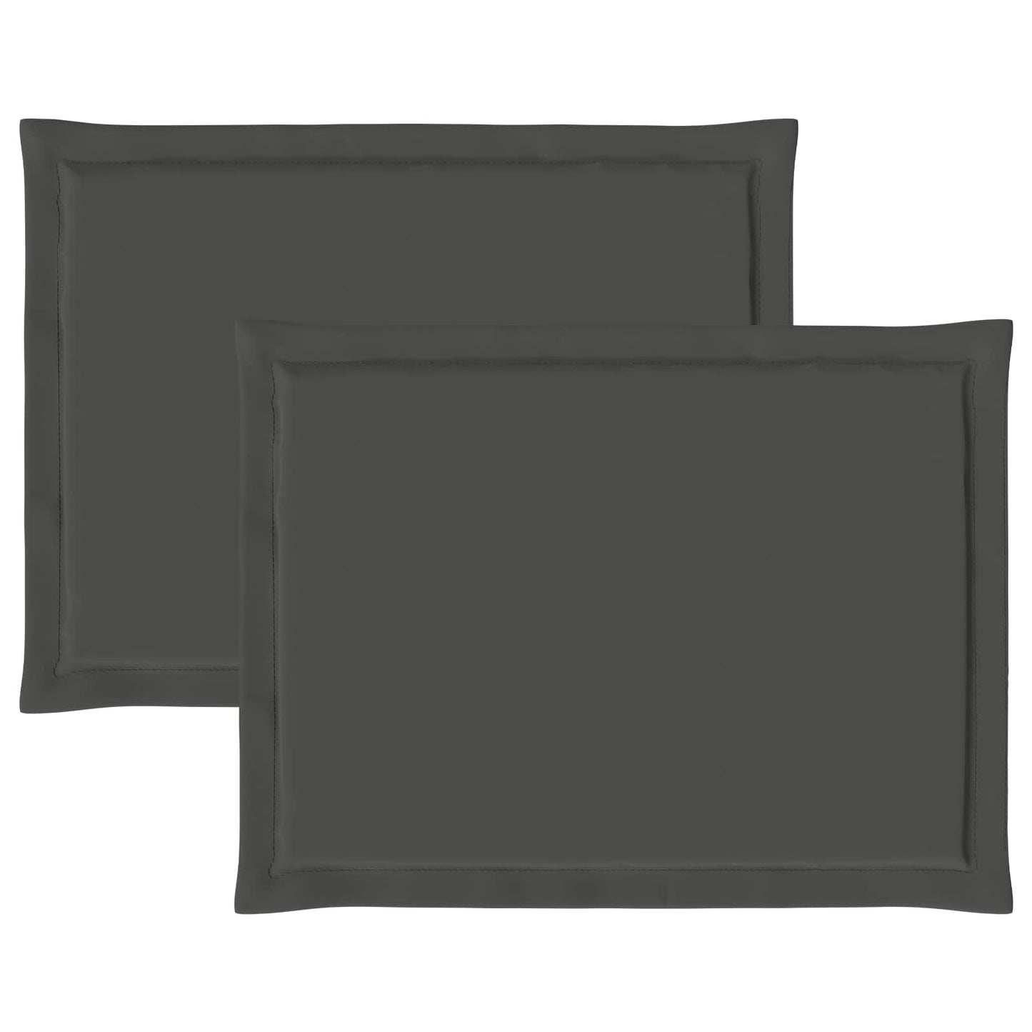 Ülőpárnák 2 pcs Antracitszürke 47 x 36 x 2 cm Poliészter
