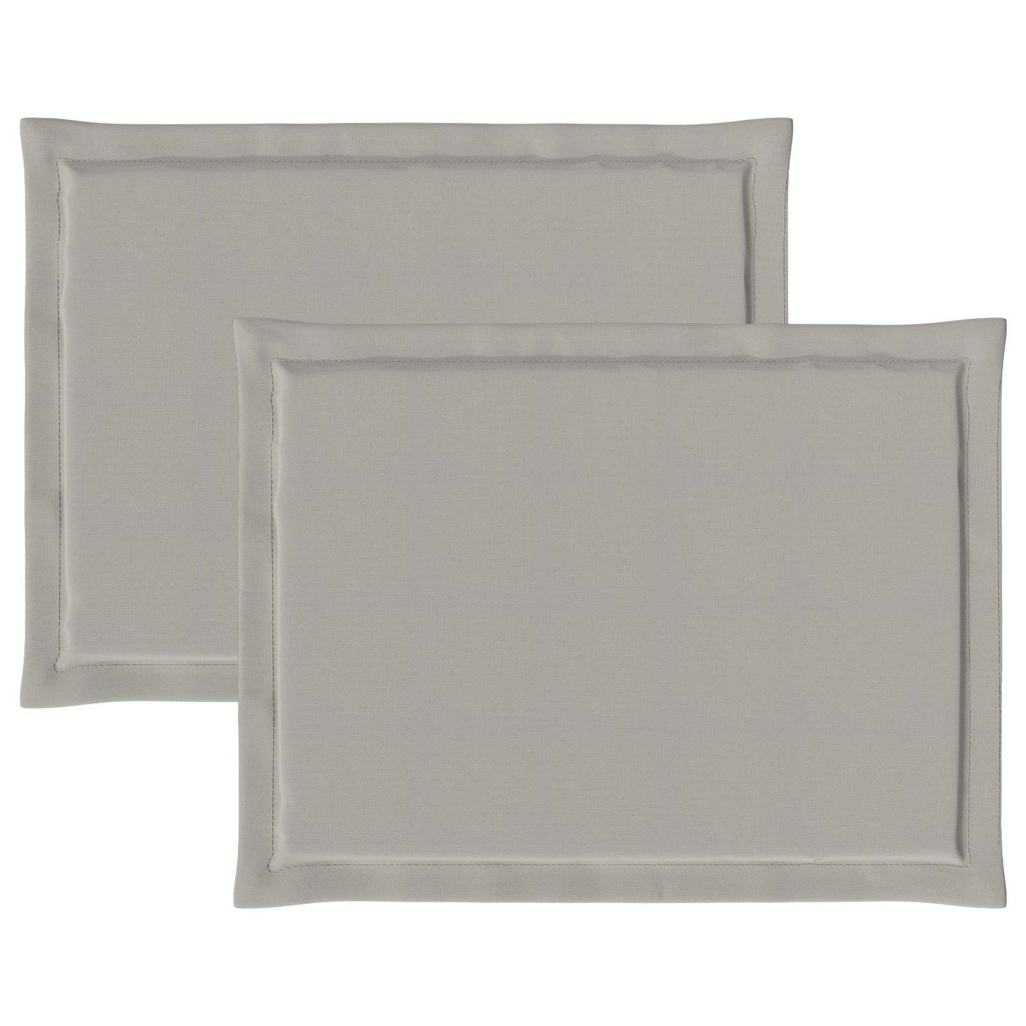 Ülőpárnák 2 pcs Világosszürke 47 x 36 x 2 cm Poliészter