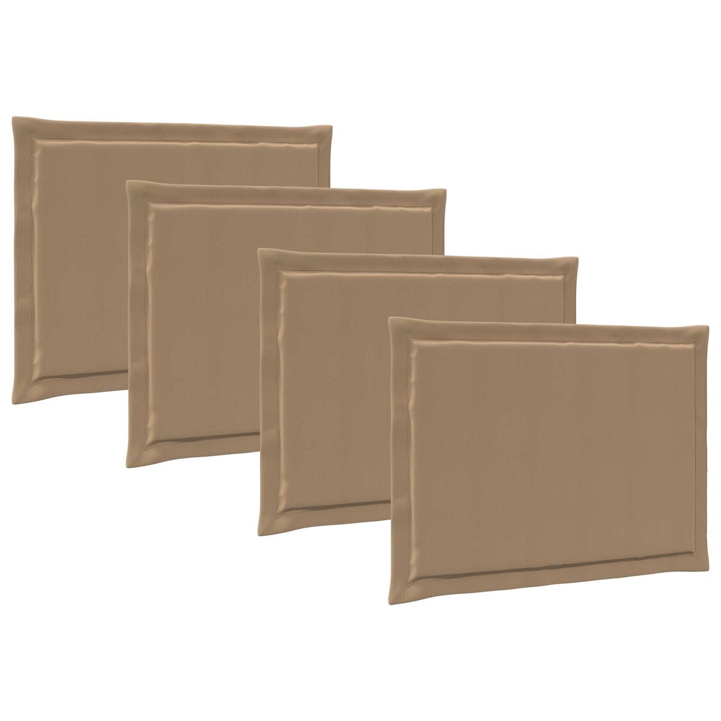 Ülőpárnák 4 pcs Tópszínű 47 x 36 x 2 cm Poliészter