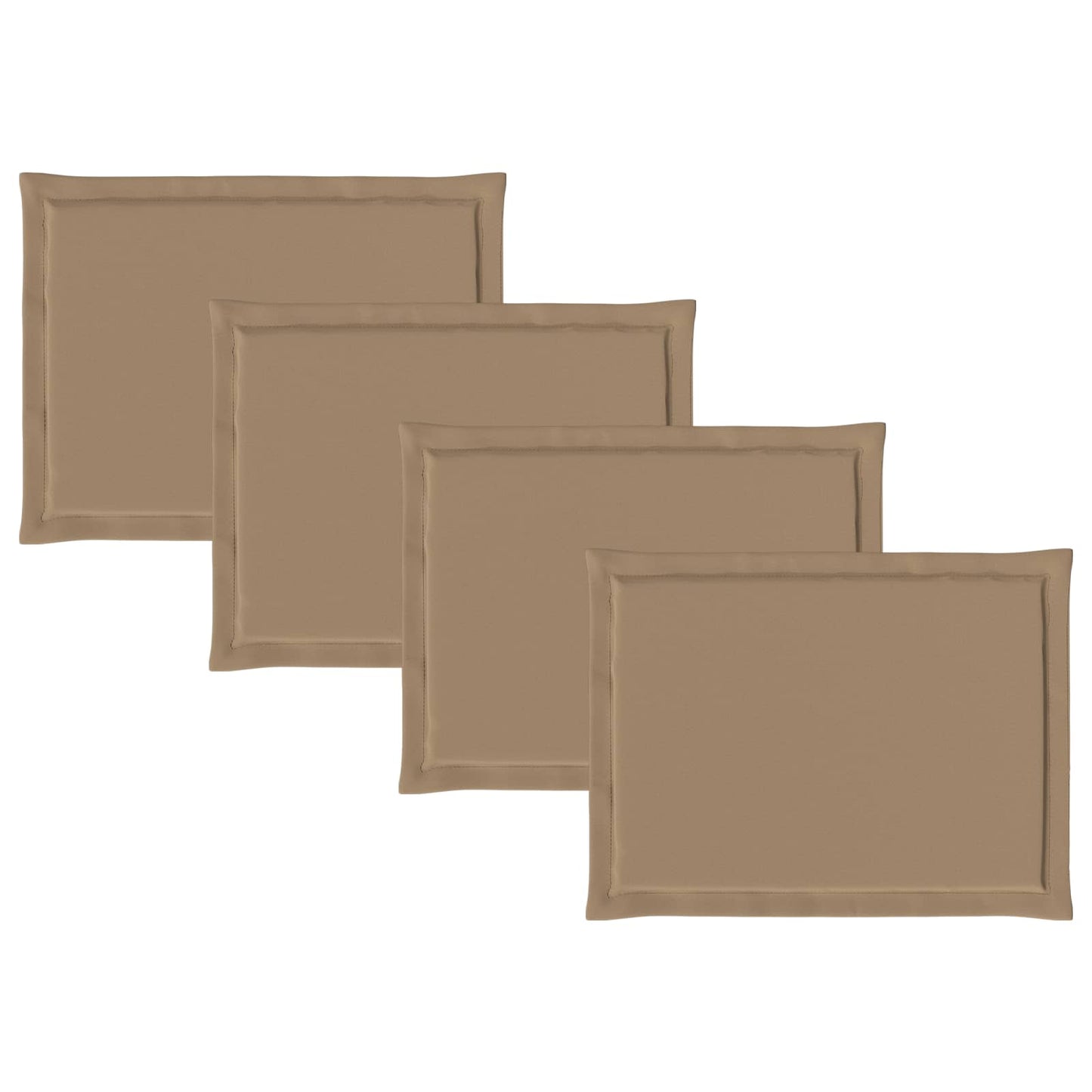 Ülőpárnák 4 pcs Tópszínű 47 x 36 x 2 cm Poliészter