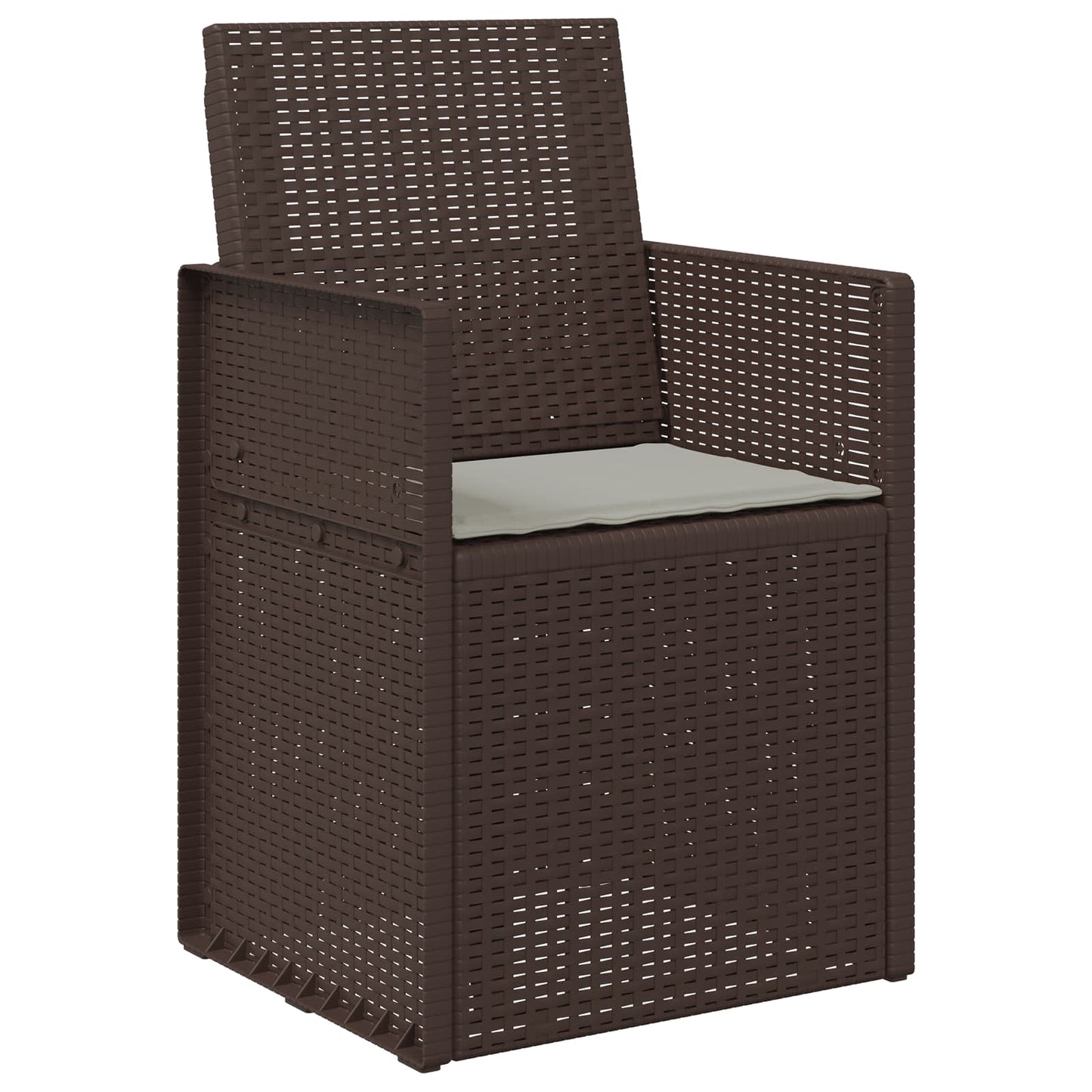 Ülőpárnák 4 pcs Világosszürke 47 x 36 x 2 cm Poliészter