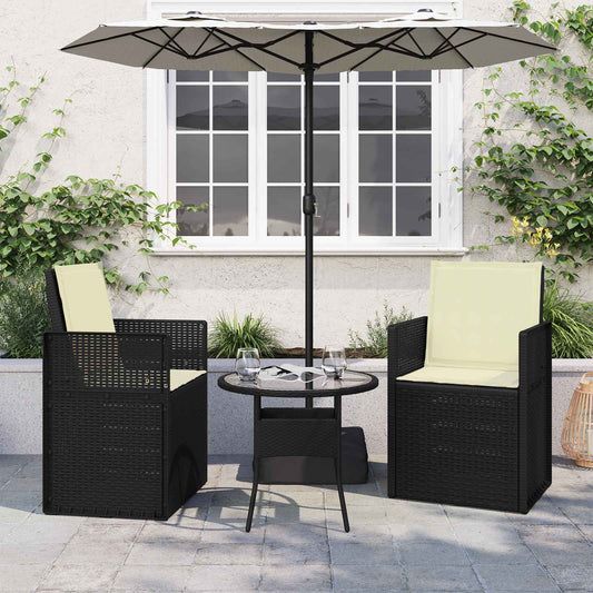 Ülés és háttámla párnák 2 pcs Krémszínű 47 x 45 x 2 cm