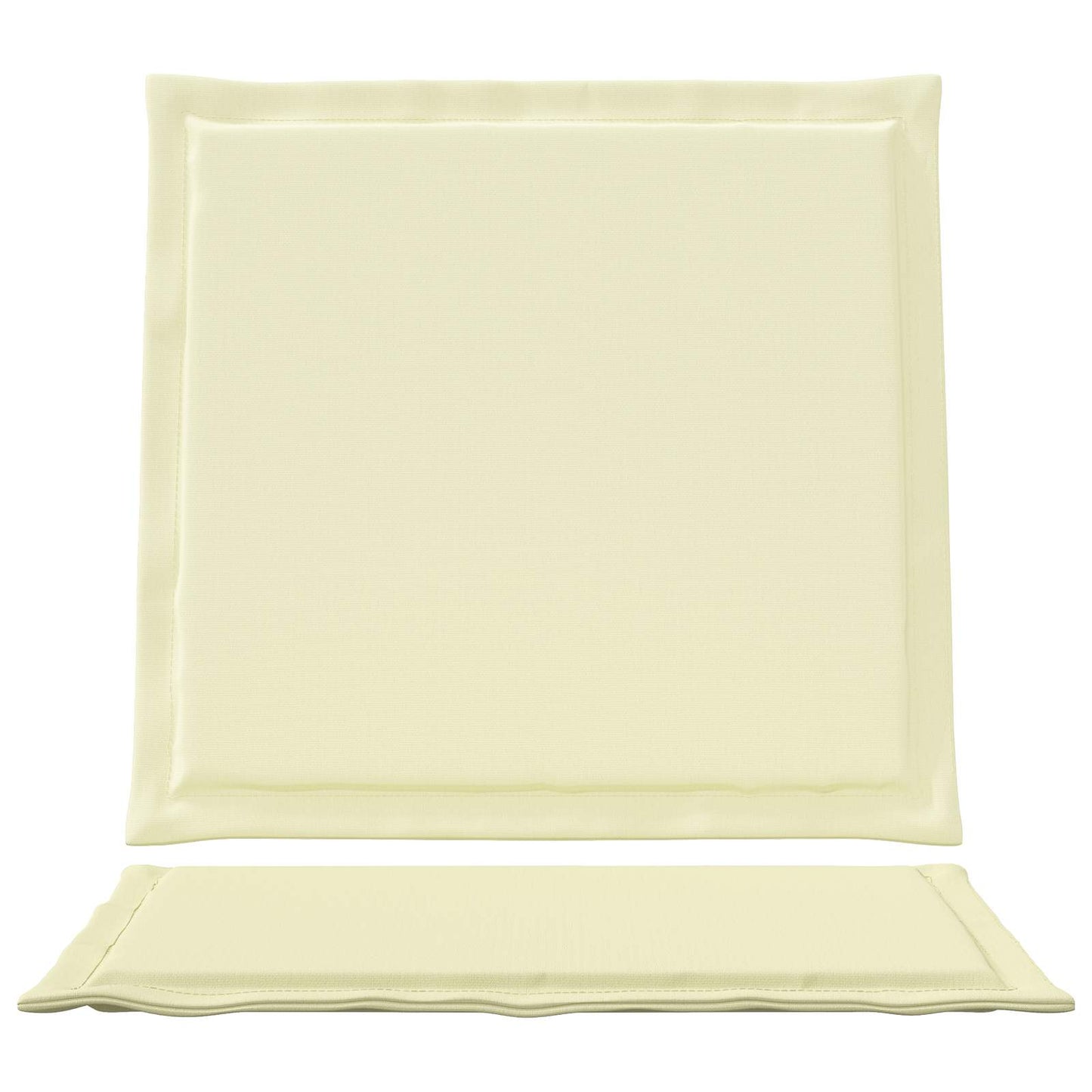 Ülés és háttámla párnák 2 pcs Krémszínű 47 x 45 x 2 cm