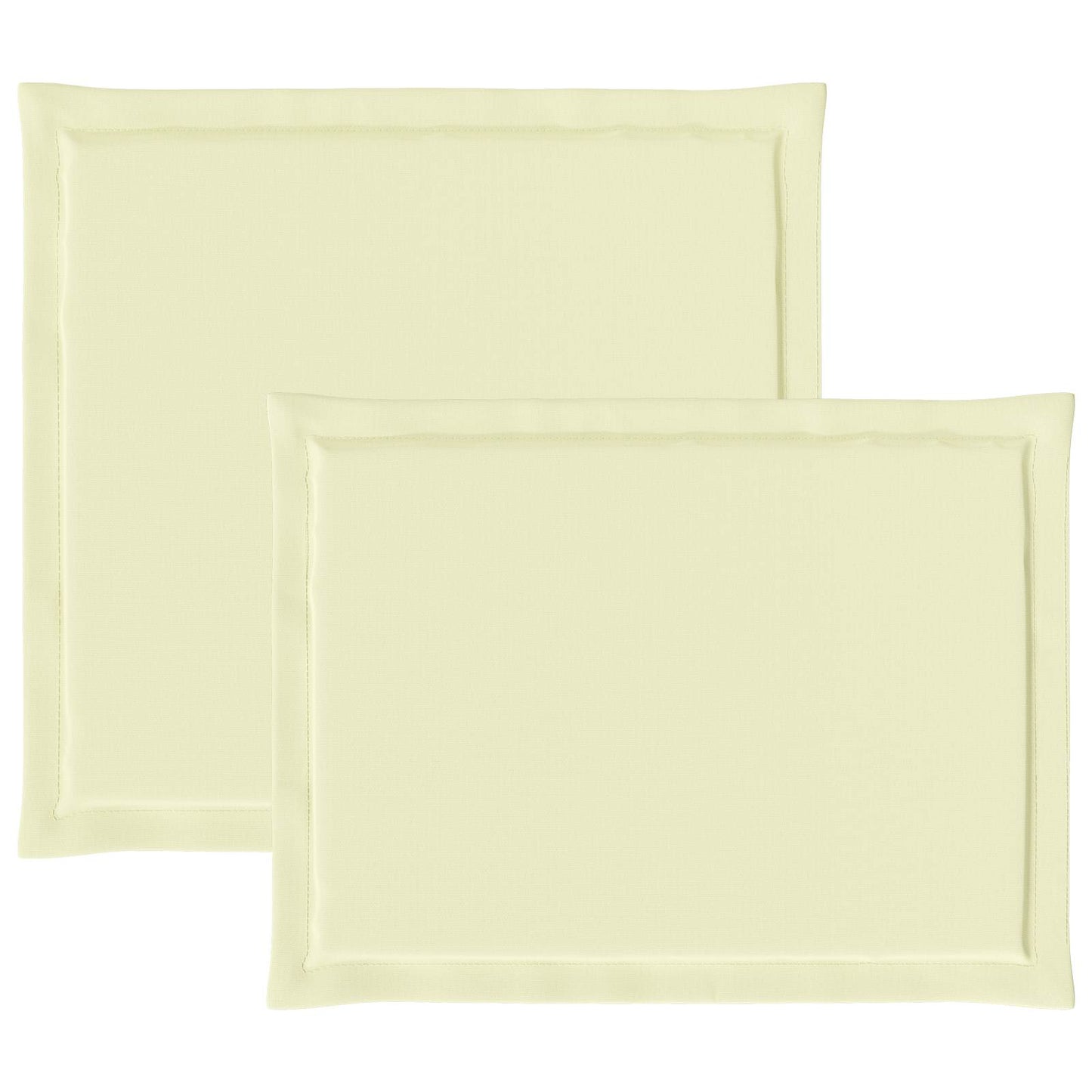Ülés és háttámla párnák 2 pcs Krémszínű 47 x 45 x 2 cm