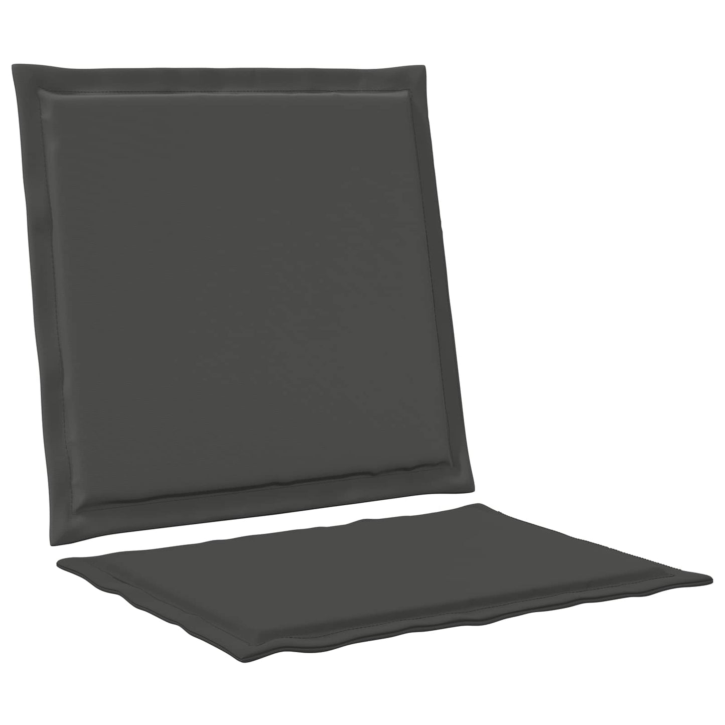 Ülés és háttámla párnák 2 pcs Antracitszürke 47 x 45 x 2 cm