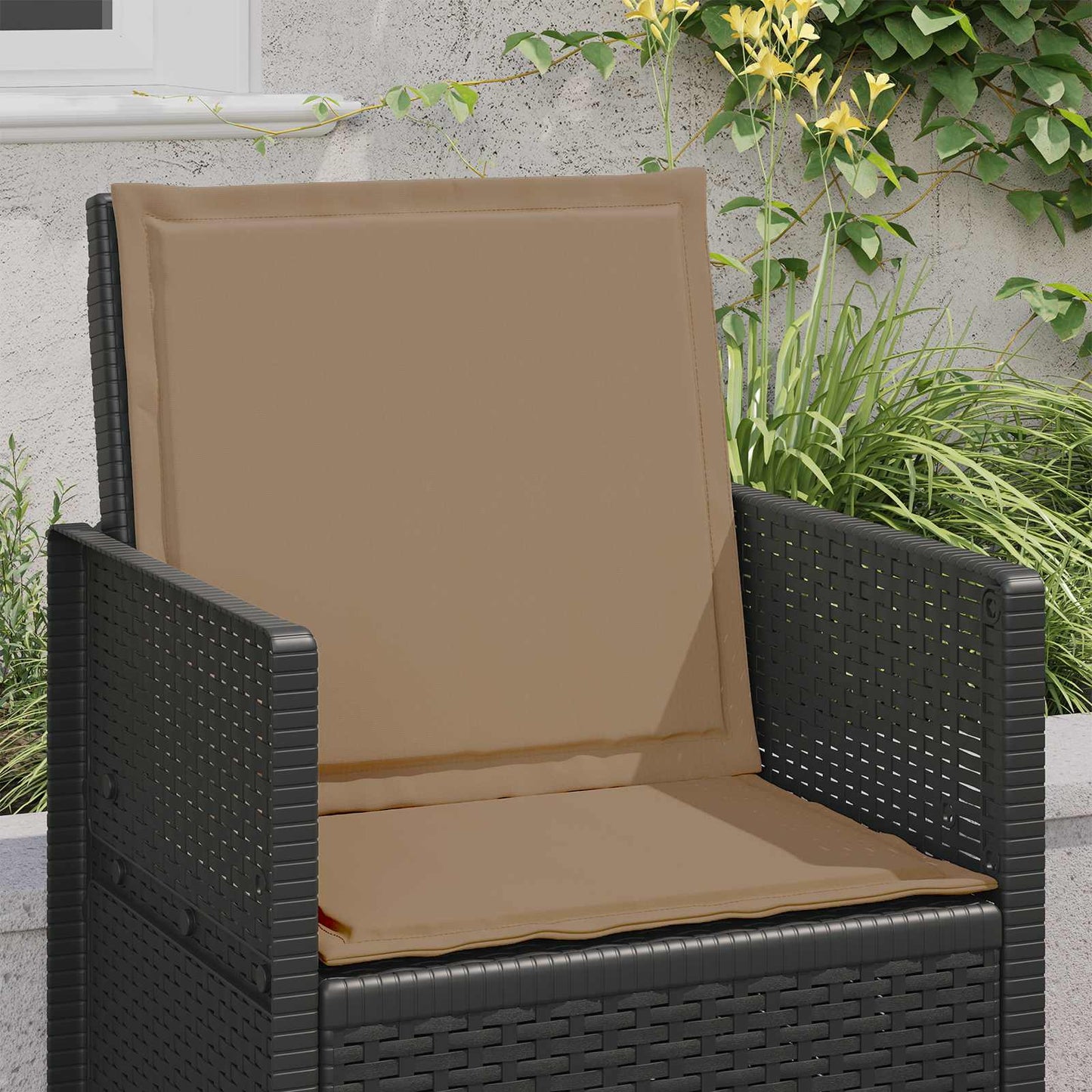 Ülés és háttámla párnák 2 pcs Tópszínű 47 x 45 x 2 cm