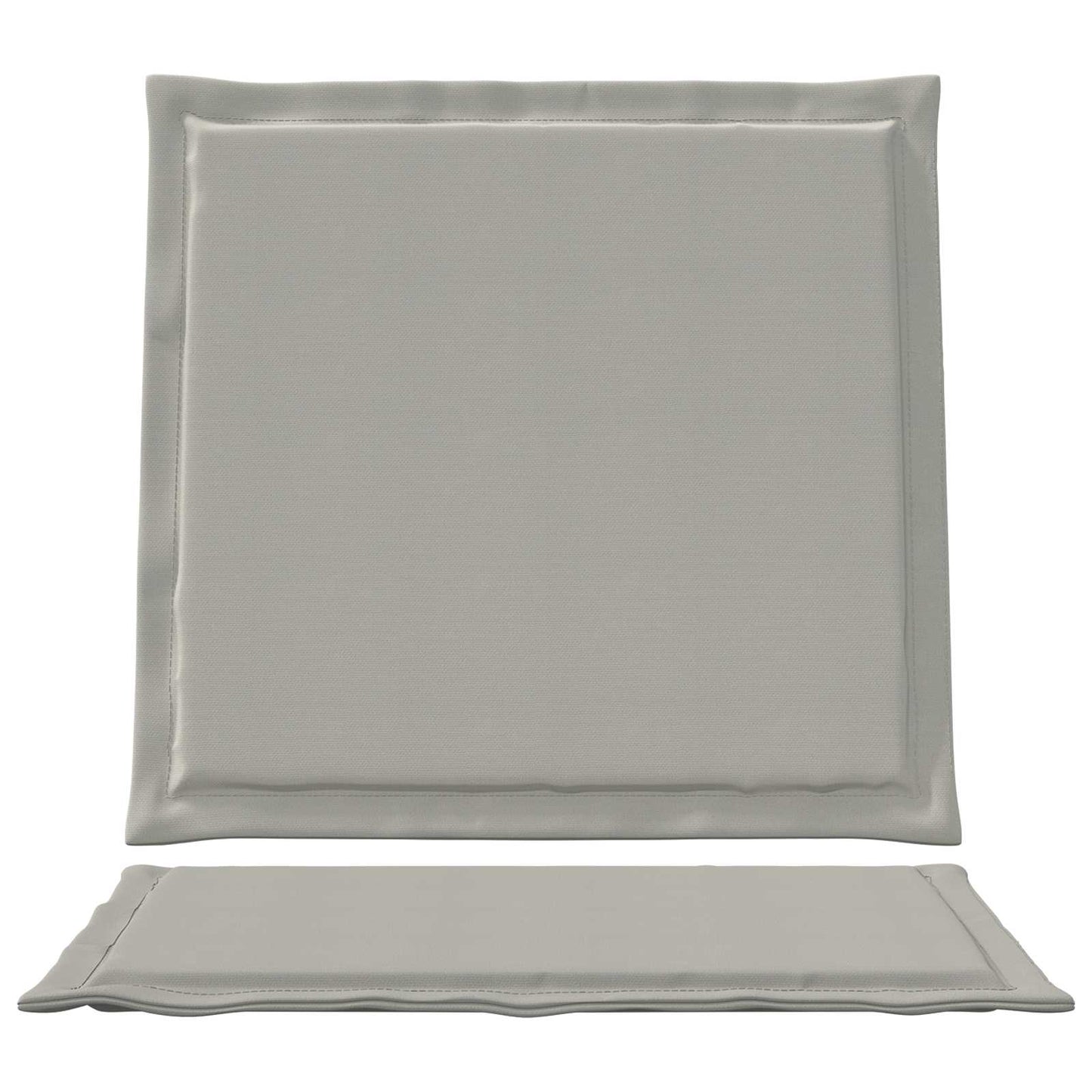 Ülés és háttámla párnák 2 pcs Világosszürke 47 x 45 x 2 cm