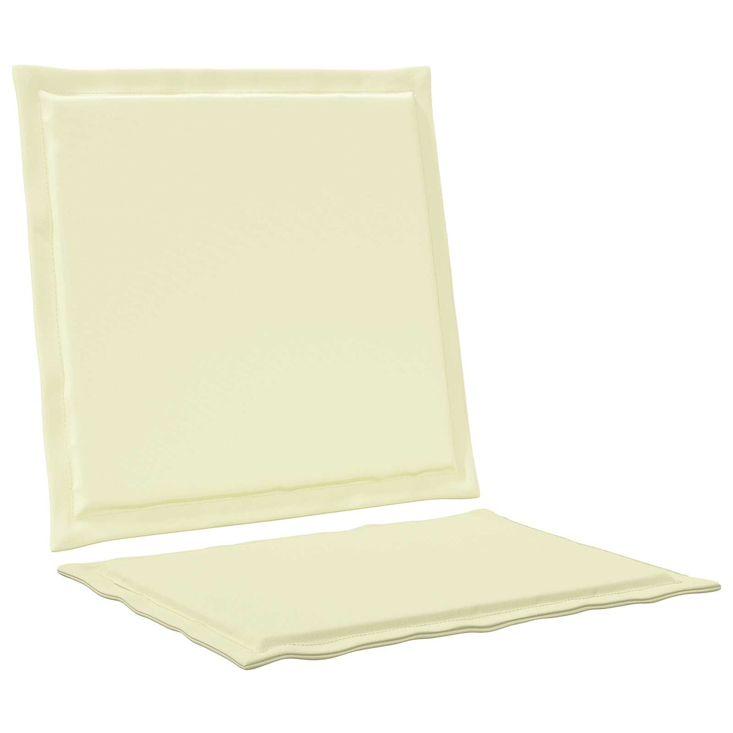 Ülés és háttámla párnák 4 pcs Krémszínű 47 x 45 x 2 cm