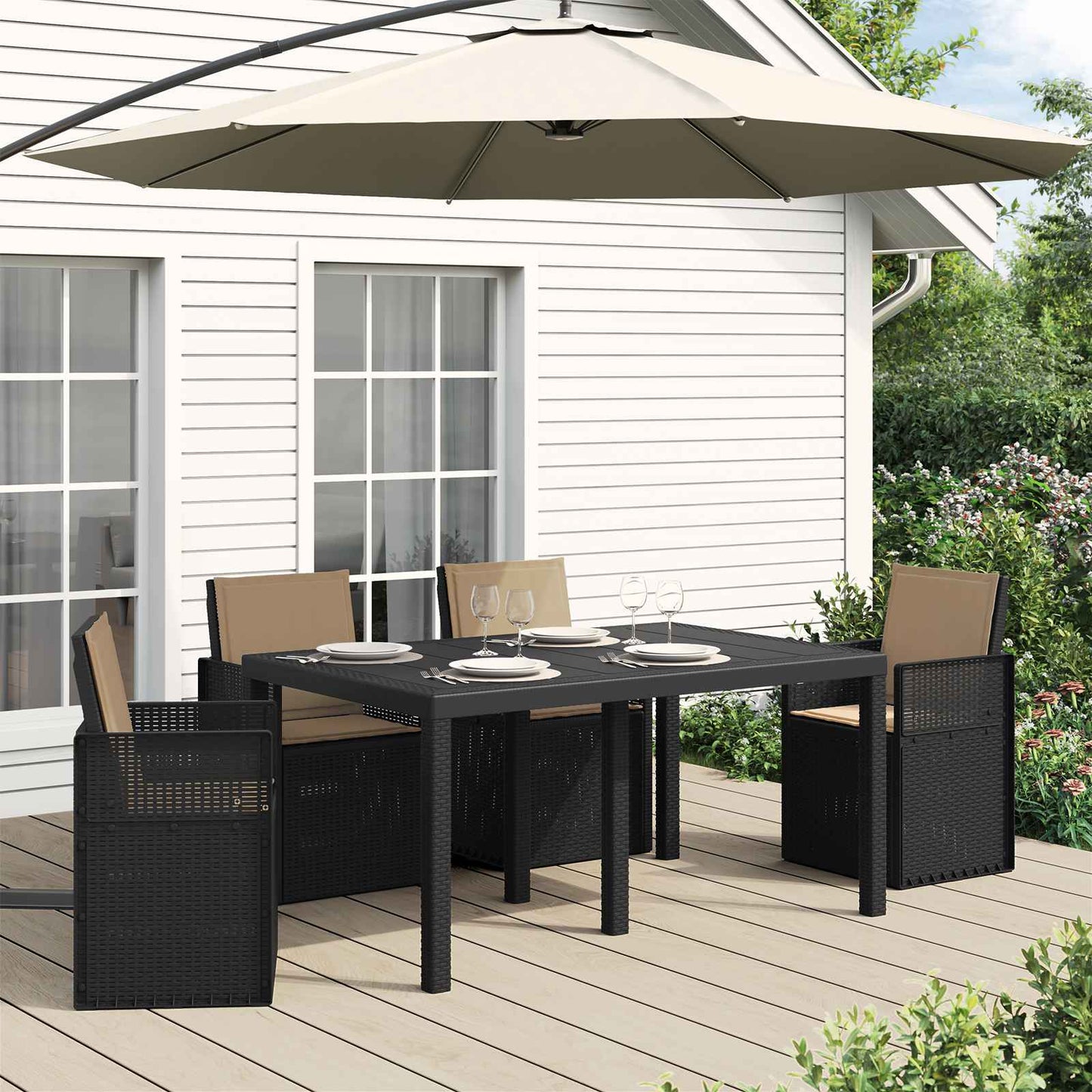 Ülés és háttámla párnák 4 pcs Tópszínű 47 x 45 x 2 cm