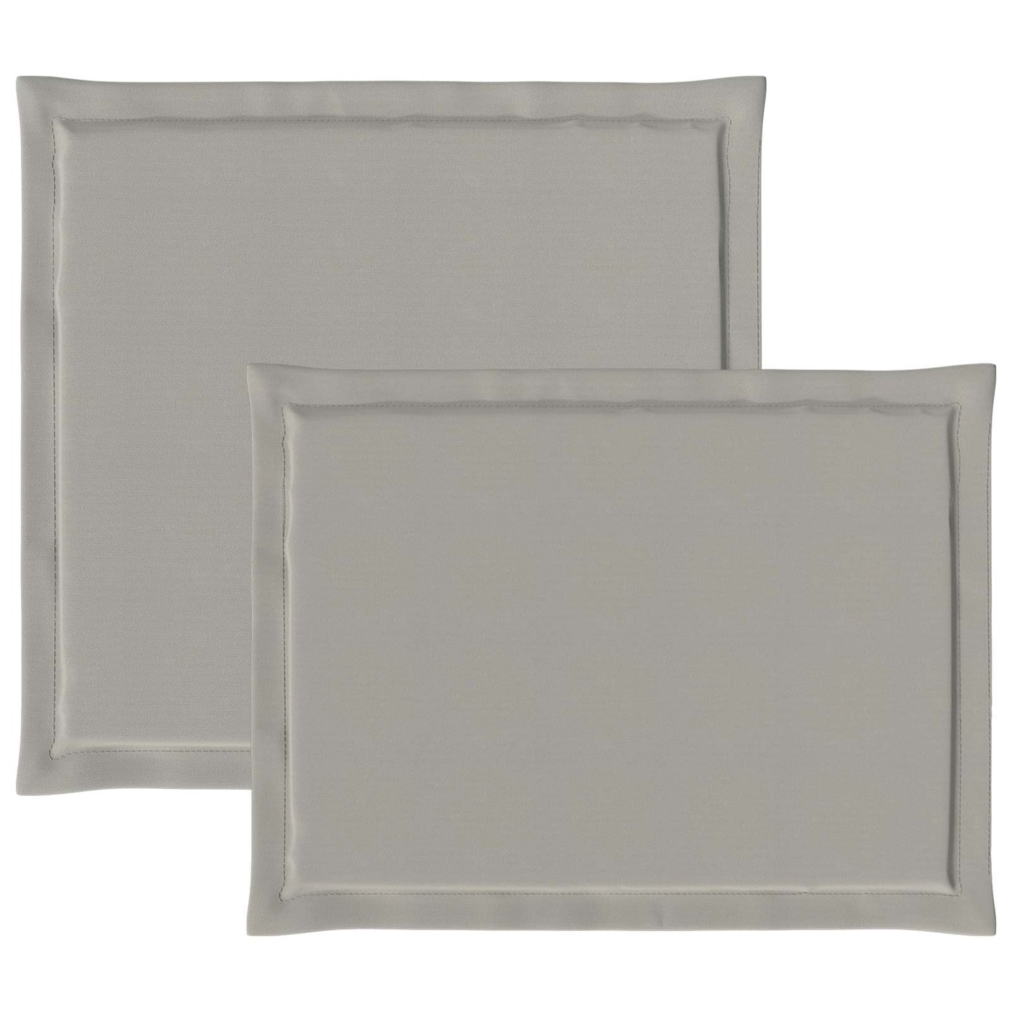 Ülés és háttámla párnák 4 pcs Világosszürke 47 x 45 x 2 cm
